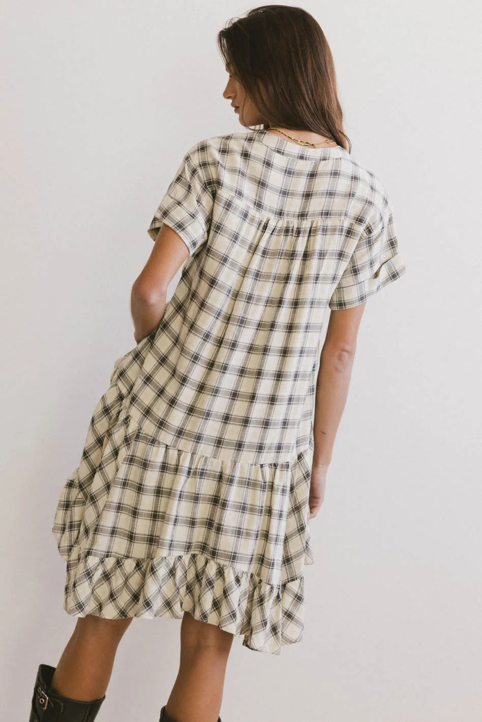 Loli Plaid Mini Dress - Cute Tartan Skater Dress for Women | Perfect for Parties, Dates & Casual Outings | FINAL SALE