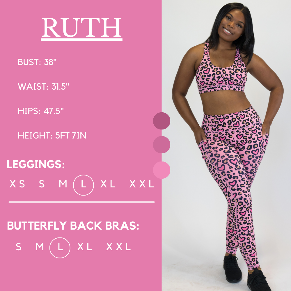 Wild At Heart Leggings - High Waist Yoga Pants for Women, Soft & Stretchy Workout Leggings - Perfect for Yoga, Gym, Running and Everyday Wear