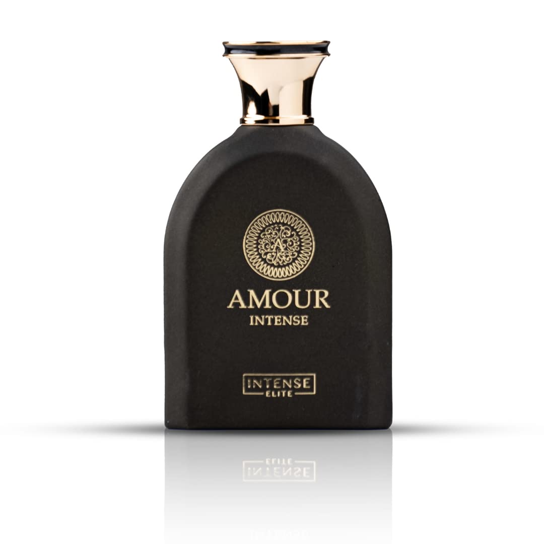Amour Intense Long Lasting Unisex Perfume for Women & Men - 100ML (3.4Oz) Eau De Parfum with Pimento, Rose & Saffron Notes | Magnetic Gift Box | Perfect for Date Night, Special Occasions & Daily Wear