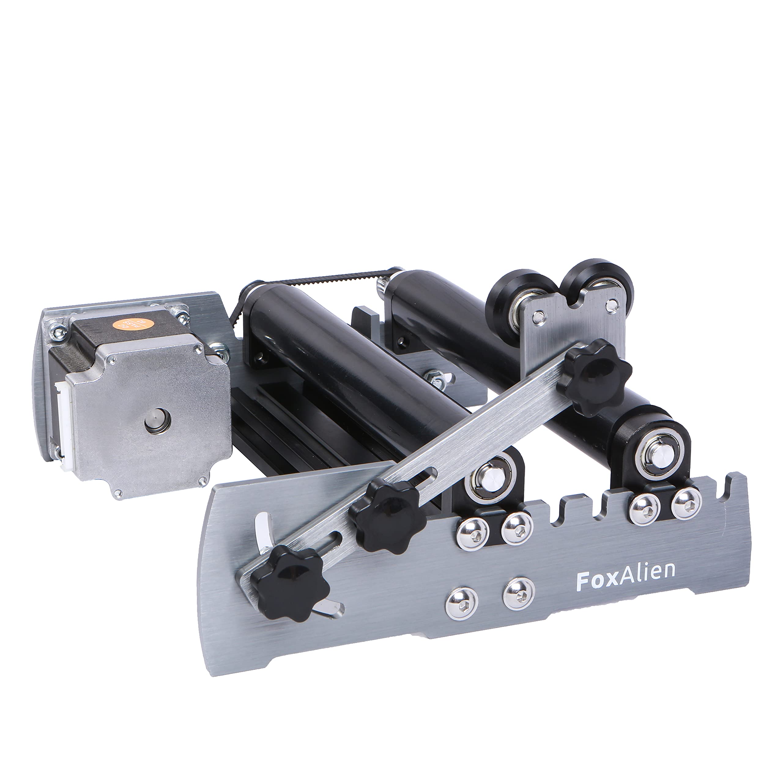 FoxAlien R57 Y-Axis Rotary Roller Engraving Module for Cylindrical Objects - Compatible with FoxAlien 4040-XE CNC Router Engraving Machine | Perfect for Wood, Metal & Acrylic Engraving on Bottles, Cups & Curved Surfaces