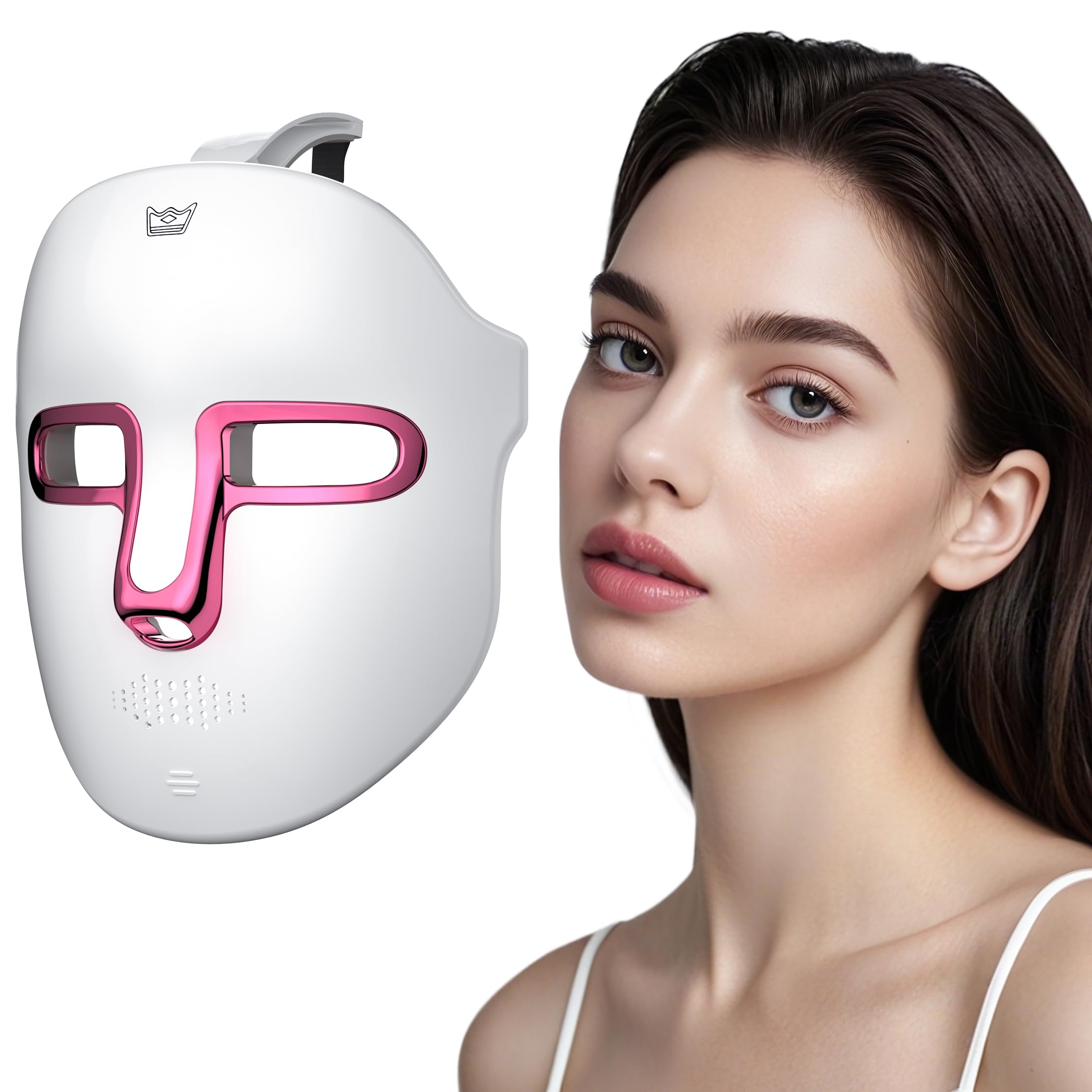 7 Color LED Red Light Therapy Mask for Face - Cordless & Rechargeable Facial Skin Care Device for Anti-Aging, Wrinkle Reduction & Acne Treatment - Perfect for At-Home Skincare Routine