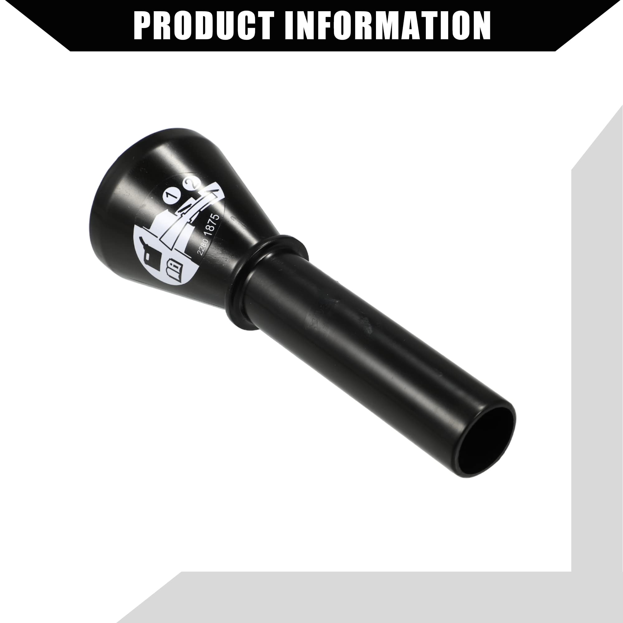 Buick Enclave 2018-2022 Rear Fuel Filler Funnel - Durable Plastic Replacement Part (Black) - 1 Piece - Perfect for Easy Gas Refueling & Maintenance