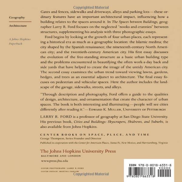 The Spaces Between Buildings: Exploring Urban Design and Architecture | Center Books on Space, Place, and Time | Perfect for Urban Planners and Architecture Enthusiasts