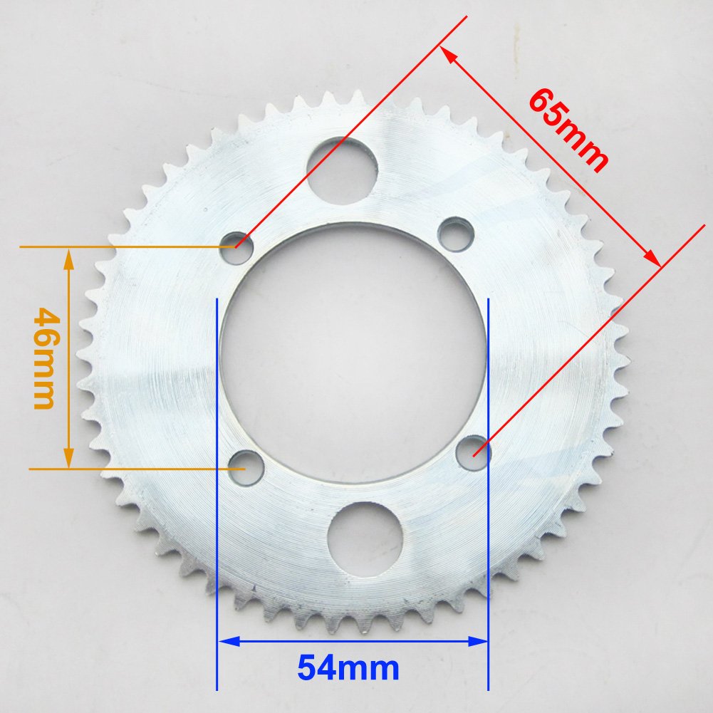 L-faster 25H Chain Electric Motorcycle Sprocket - Replacement Chain Wheel for 50CC 2 Stroke Dirt Bikes & Electric Scooters - Durable Sprocket Gear for Off-Road Riding & Urban Commuting