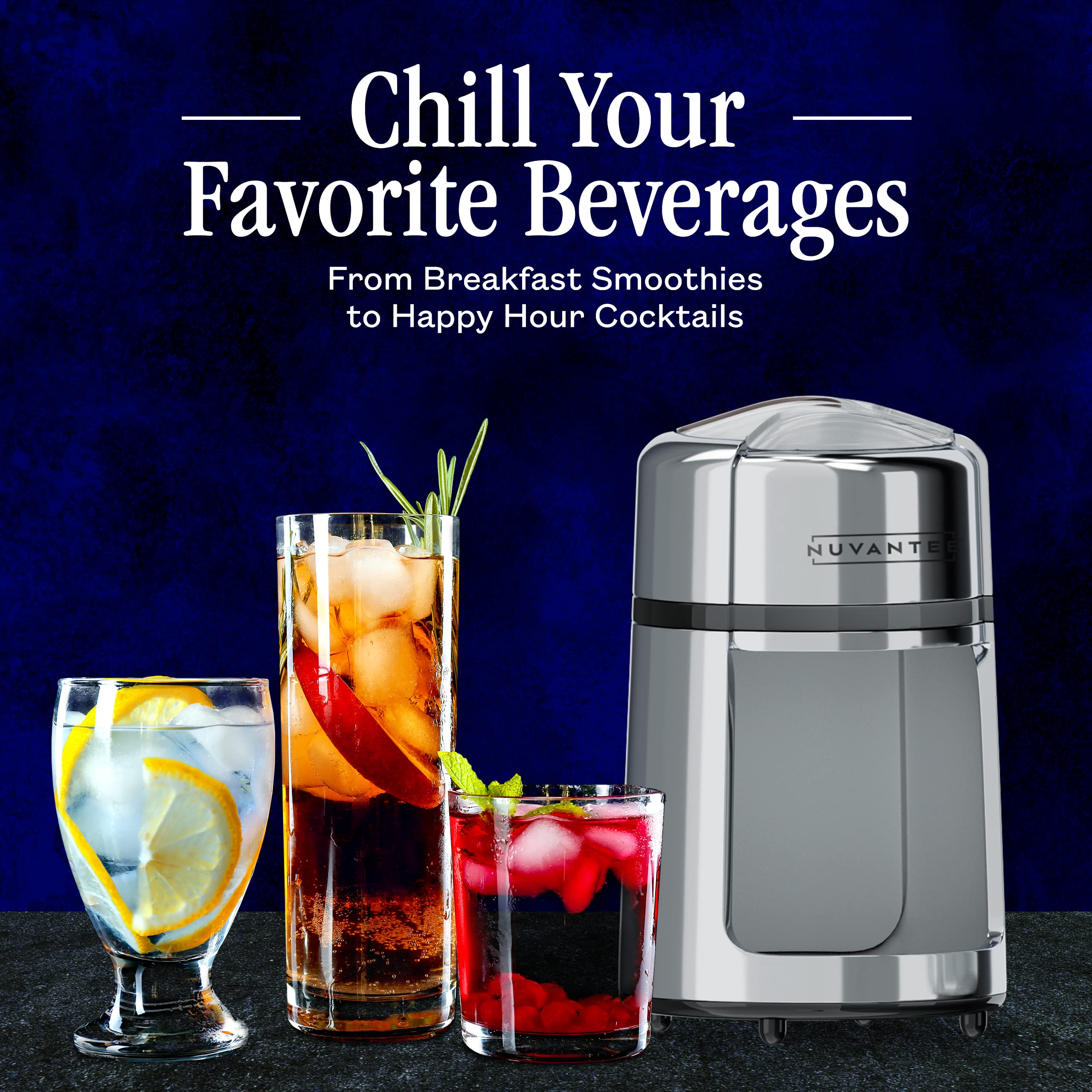 Premium Manual Ice Shaver - Stainless Steel Snow Cone Maker for Home & Commercial Use, Non-Slip Base, BPA Free - Perfect for Parties, Cafes, and Summer Treats