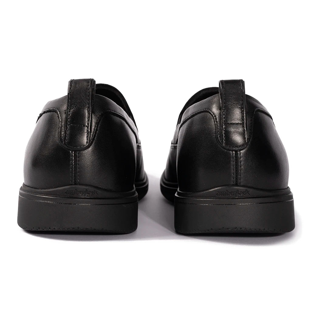 **Slip-On Sneakers for Men & Women - Obsidian Black Casual Shoes - Comfortable & Lightweight for Walking, Travel & Everyday Wear**