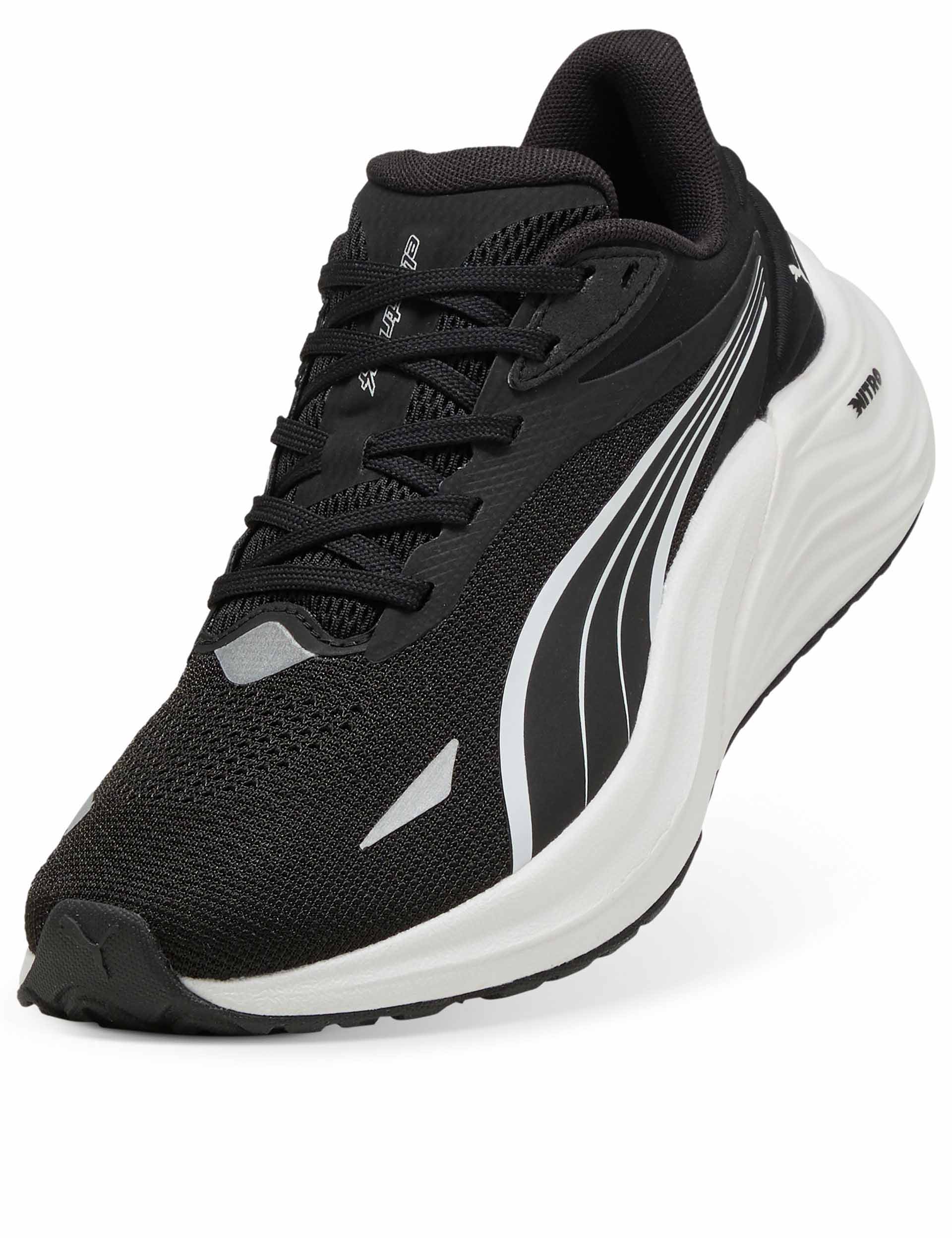 Electrify NITRO 4 Running Shoes for Men & Women - Lightweight Cushioned Athletic Sneakers in Black/White - Perfect for Jogging, Gym Workouts & Daily Wear