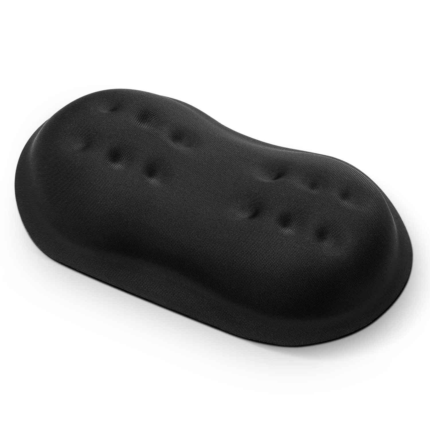 Vankey Ergonomic Mouse Wrist Rest - Soft Memory Foam Wrist Support Pad with Non-Slip Base for Computer, Gaming & Office Work - Comfortable Wrist Pain Relief Cushion (Black) - Perfect for Long Hours of Typing and PC Use
