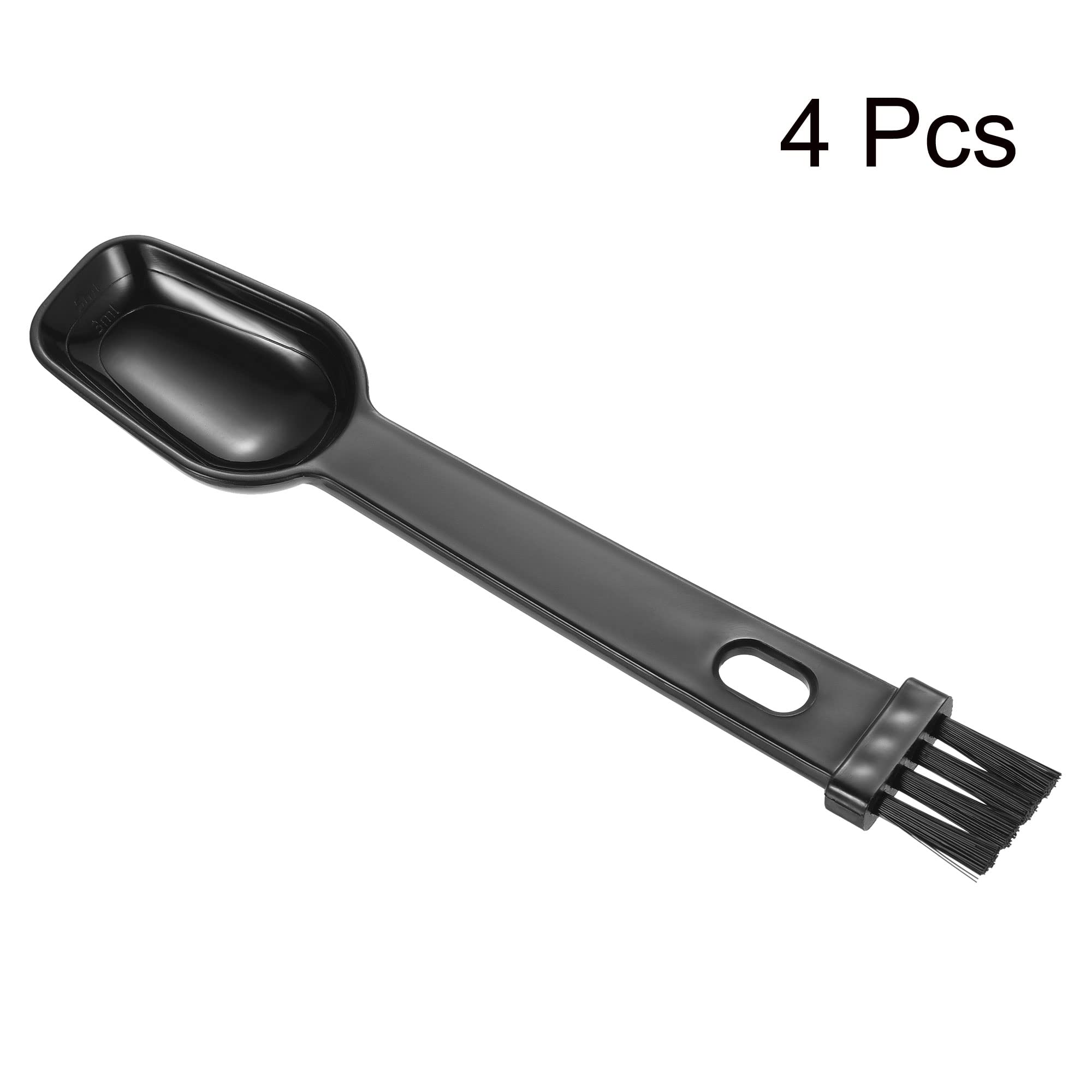 PATIKIL 4-Pack Coffee Espresso Cleaning Brush Set - 2-in-1 Coffee Grinder Brush with Spoon for Barista & Home Use | Perfect for Espresso Machines, French Press & Coffee Makers