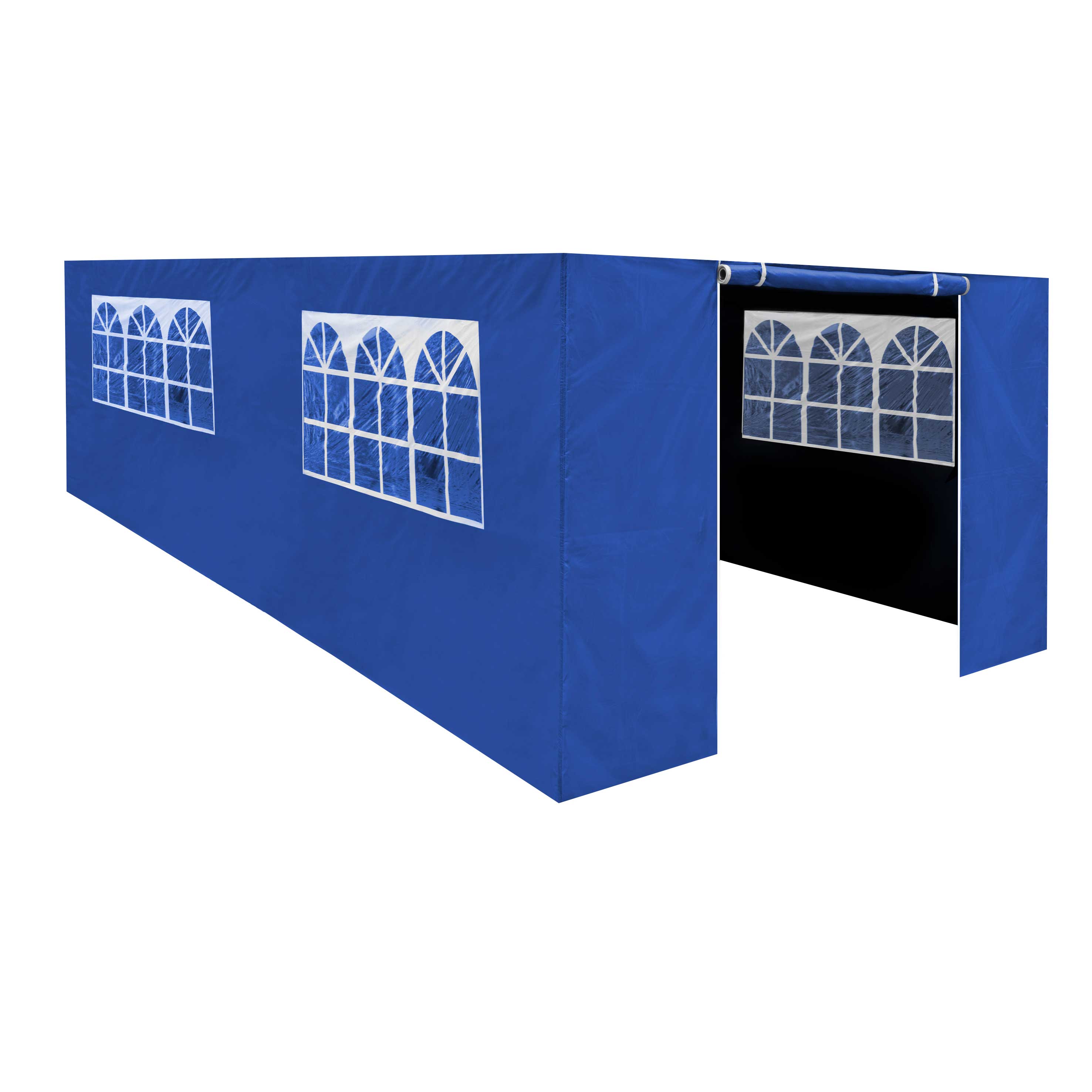 Premium Waterproof Gazebo Side Walls with Doors & Windows - Fits 3x6m Canopy Tents (Blue, DG155) - Perfect for Outdoor Weddings, Parties & Backyard Events