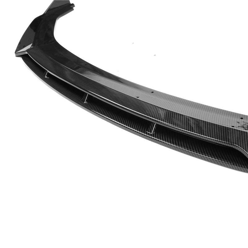 2019-2021 Honda Civic IK V3 Style Front Bumper Lip (2PC) - Carbon Fiber Car Body Kit for Sporty Look - Perfect for Street Racing & Car Shows