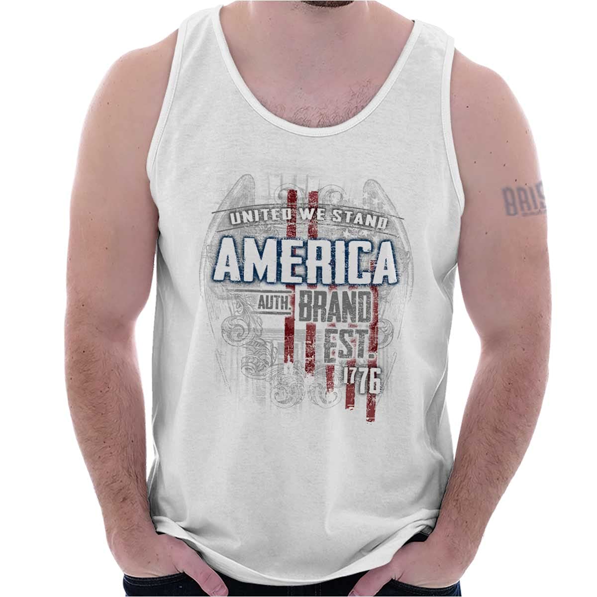 USA Patriotic Motto Tank Top T-Shirts for Men & Women - Comfortable Casual Wear for 4th of July, Independence Day & American Pride Events