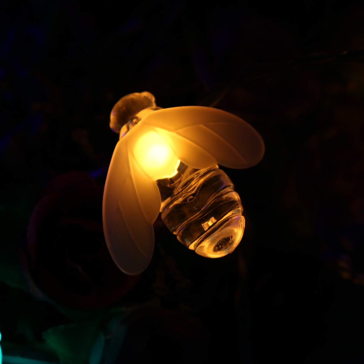 33Ft 100 LED Bee String Lights - 8 Modes for Garden & Patio Decor