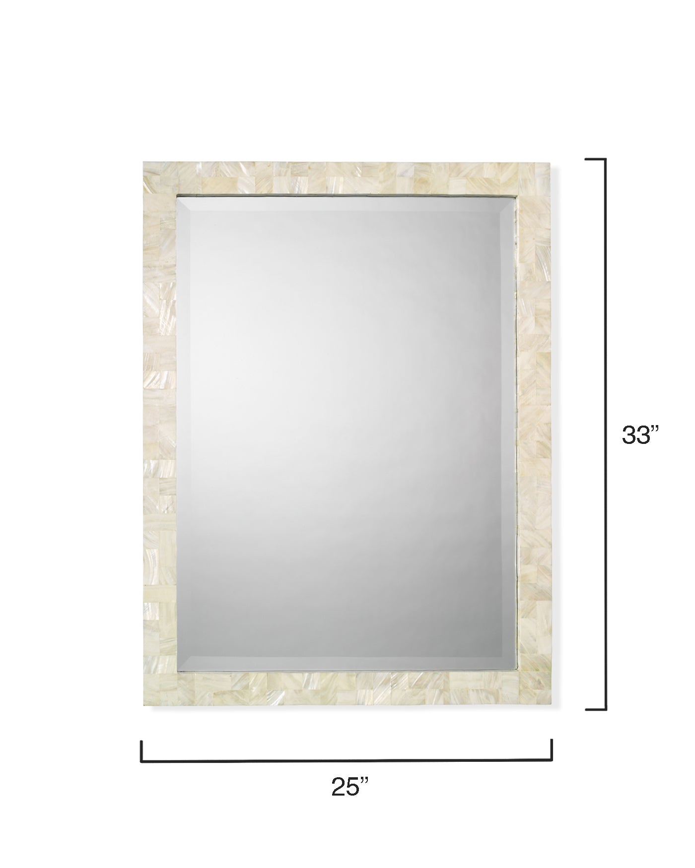 Large Rectangle Wall Mirror - 36x24 Inches, Modern Frameless Bathroom & Bedroom Decor, Shatterproof Glass for Home & Office Use