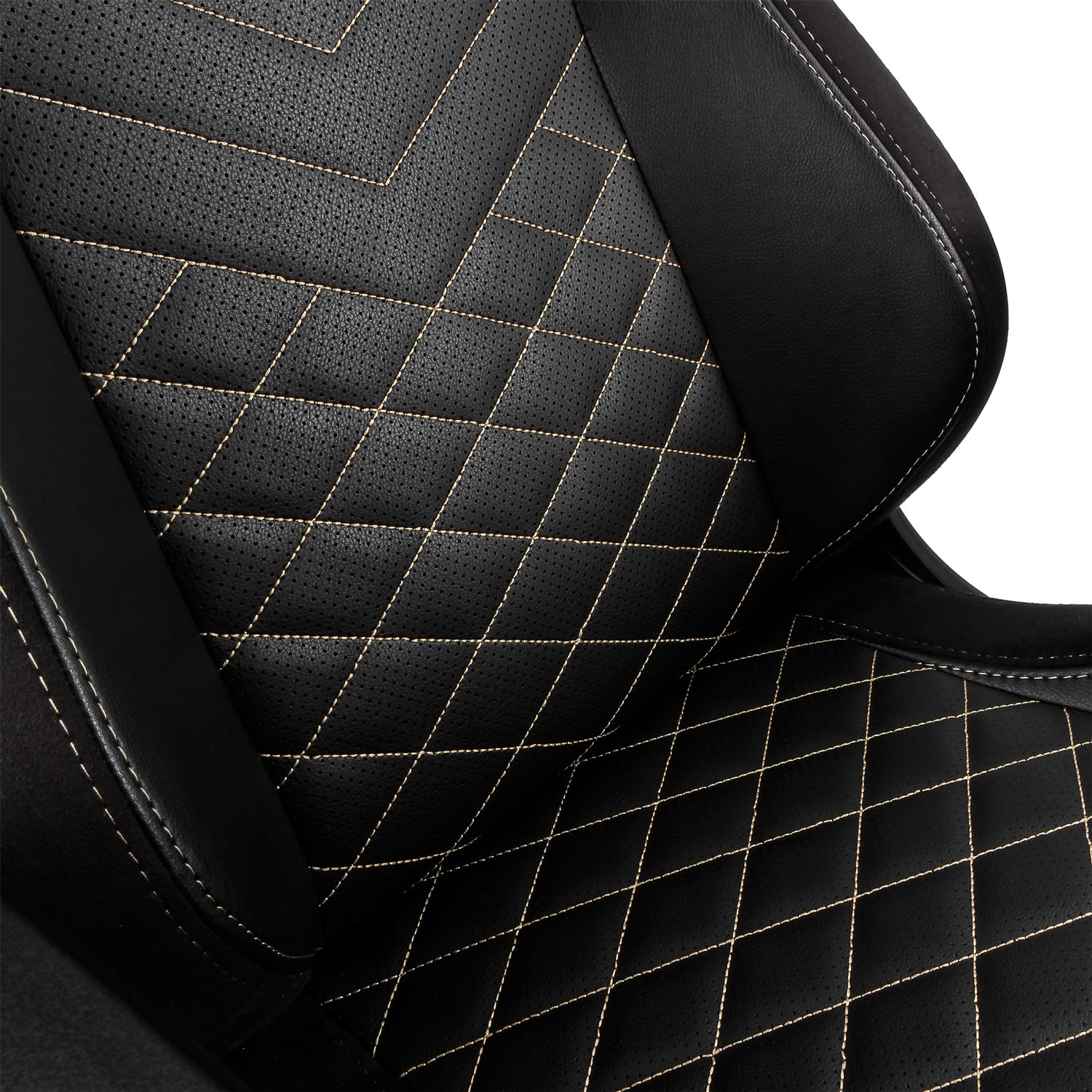 Premium Noblechairs Epic Reclining Gaming Chair & Office Chair - PU Faux Leather in Black/Gold - Ergonomic Comfort for Long Gaming Sessions & Home Office Work