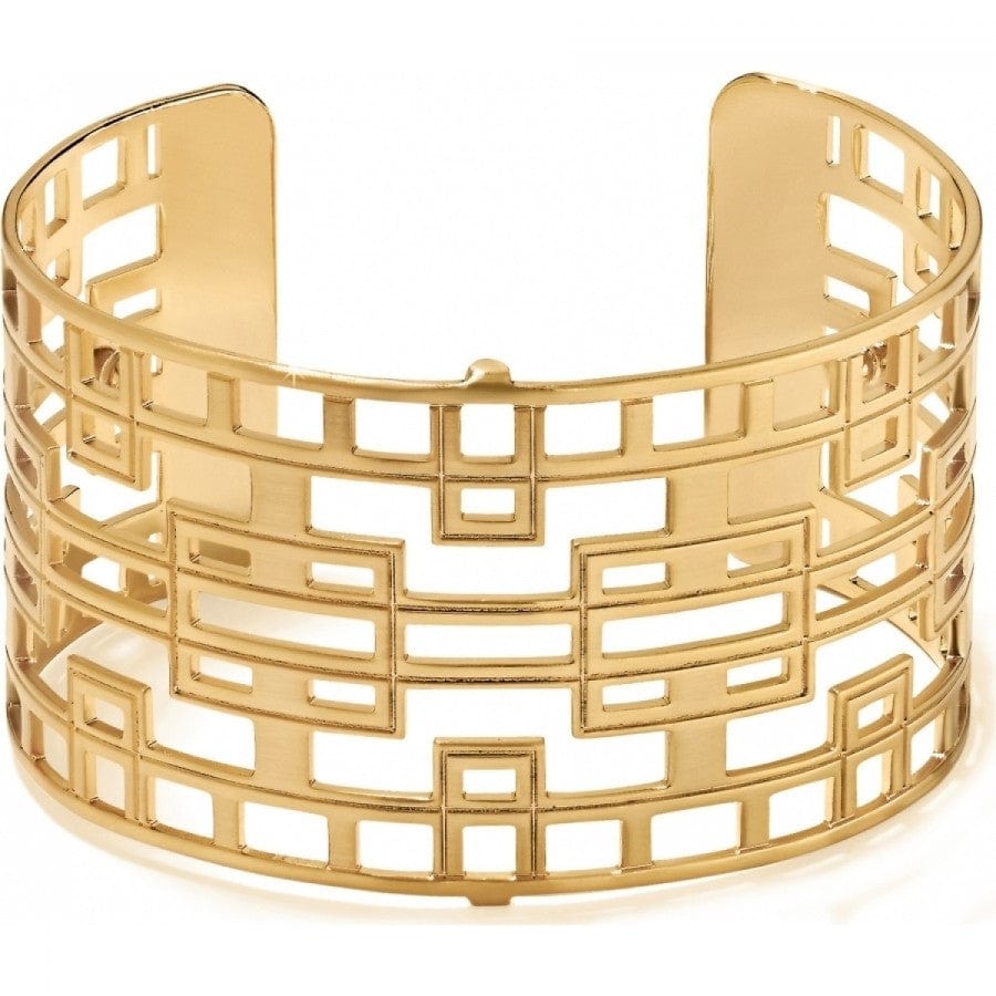 Christo Lyon Wide Cuff Bracelet for Women - Elegant Gold & Silver Fashion Bracelet - Perfect for Parties, Weddings & Everyday Wear