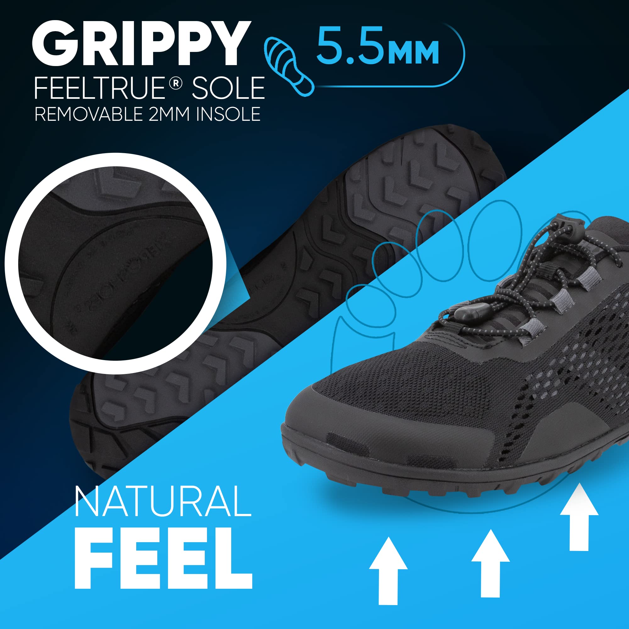 Xero Shoes Barefoot Water Shoes for Men - Aqua X Sport Minimalist Water Shoes with Wide Toe Box & Zero Drop Heel | Beach Swimming, Hiking, Running, Water Sports | Lightweight Quick-Dry Outdoor Shoes