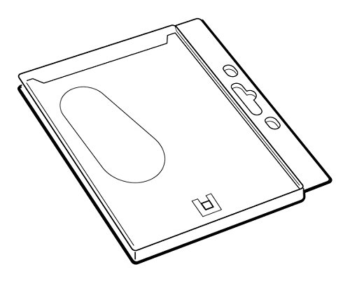 Durable 999108012 Enclosed Proximity Card Holder Without Clip (Pack of 50) - RFID Protected, Waterproof ID Badge Holder for Office, School, Events & Security Access