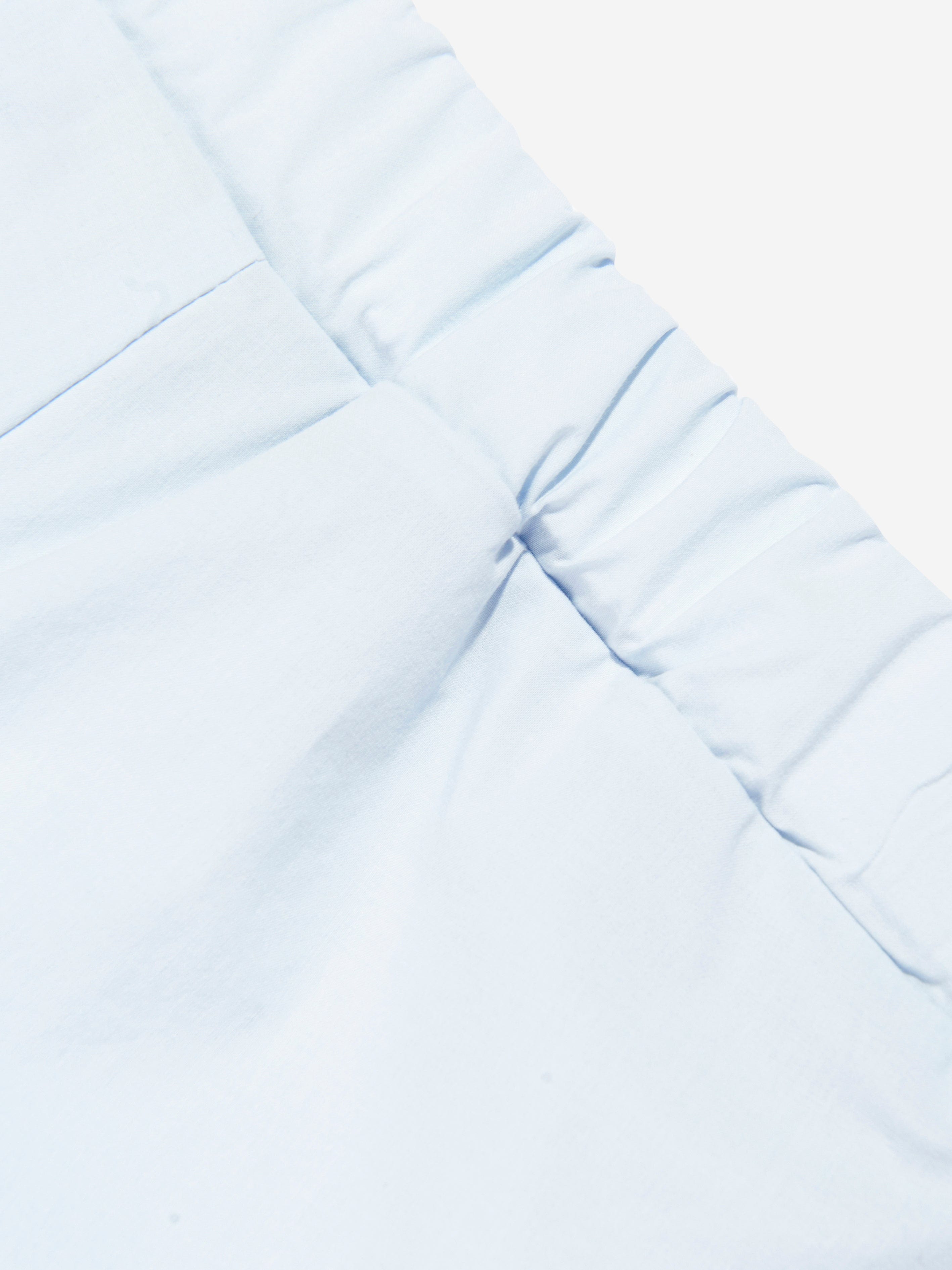 Baby Boys' Blue Logo Shorts - Comfortable Cotton Playwear for Summer Outings & Playdates