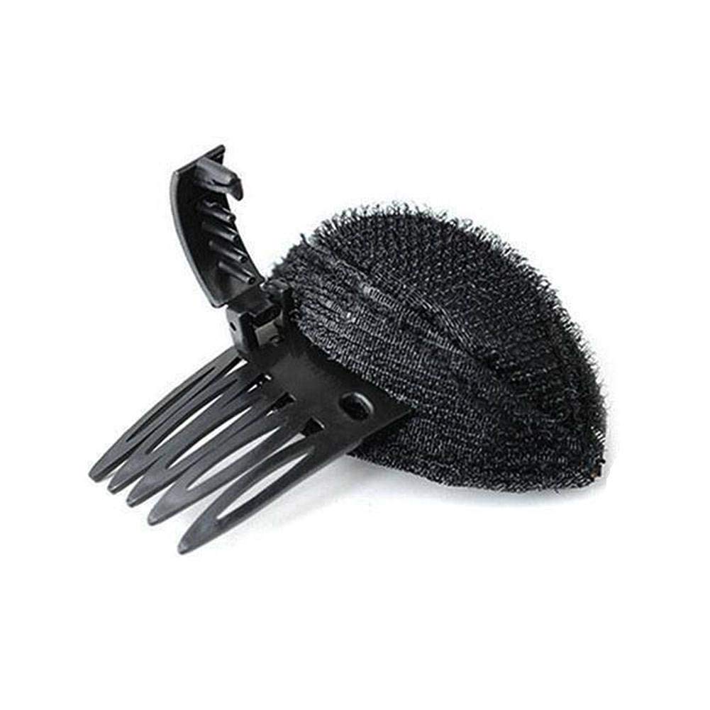 Puff Hair Volume Clips - Fluffy Hair Pad & Sponge Clip Set for Women - DIY Hairstyling Tools for Bun & Updo Styles - Perfect for Parties, Weddings & Daily Use (Black)