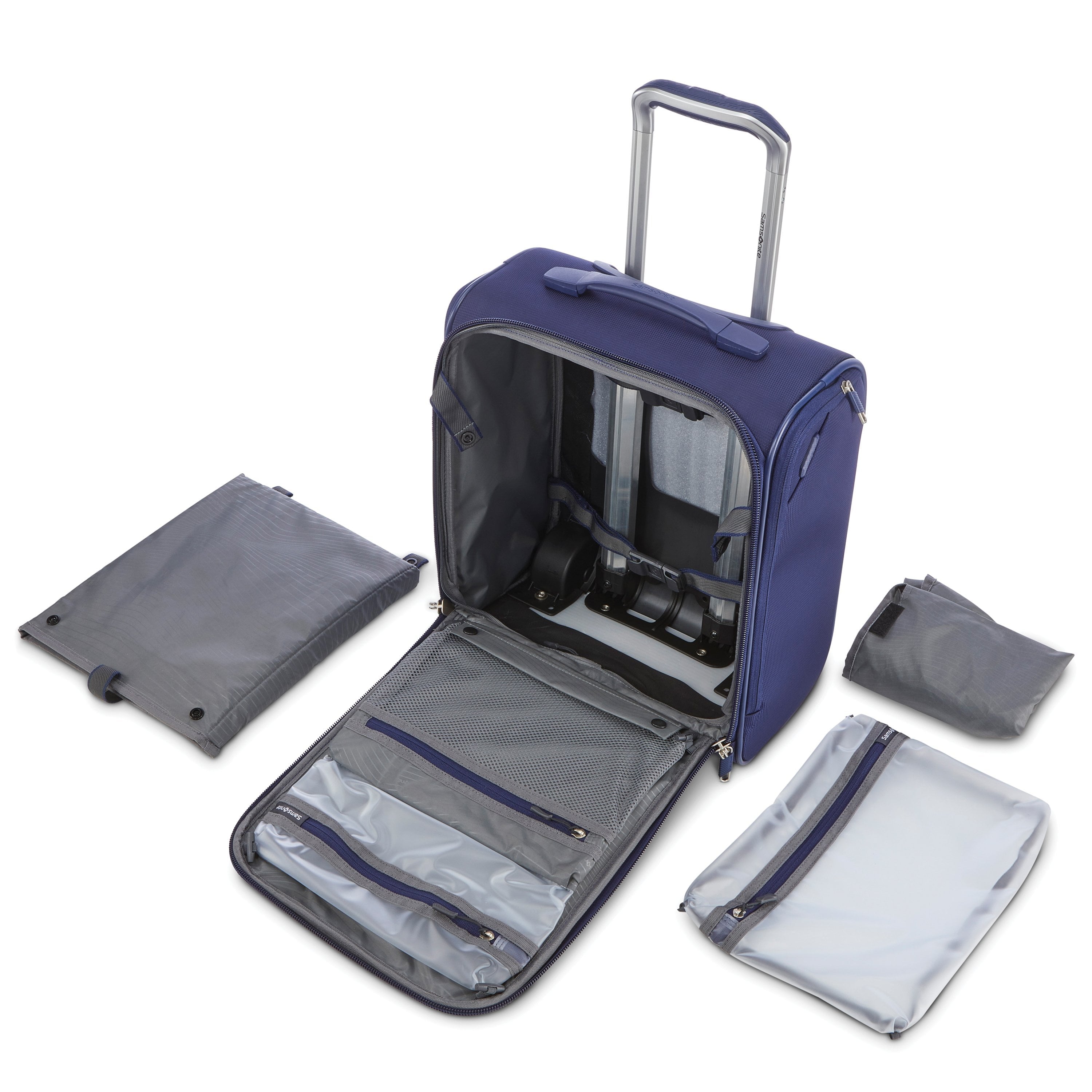 Samsonite Ascentra 2 Wheel Compact Underseat Carry-On Luggage - Perfect for Air Travel & Business Trips