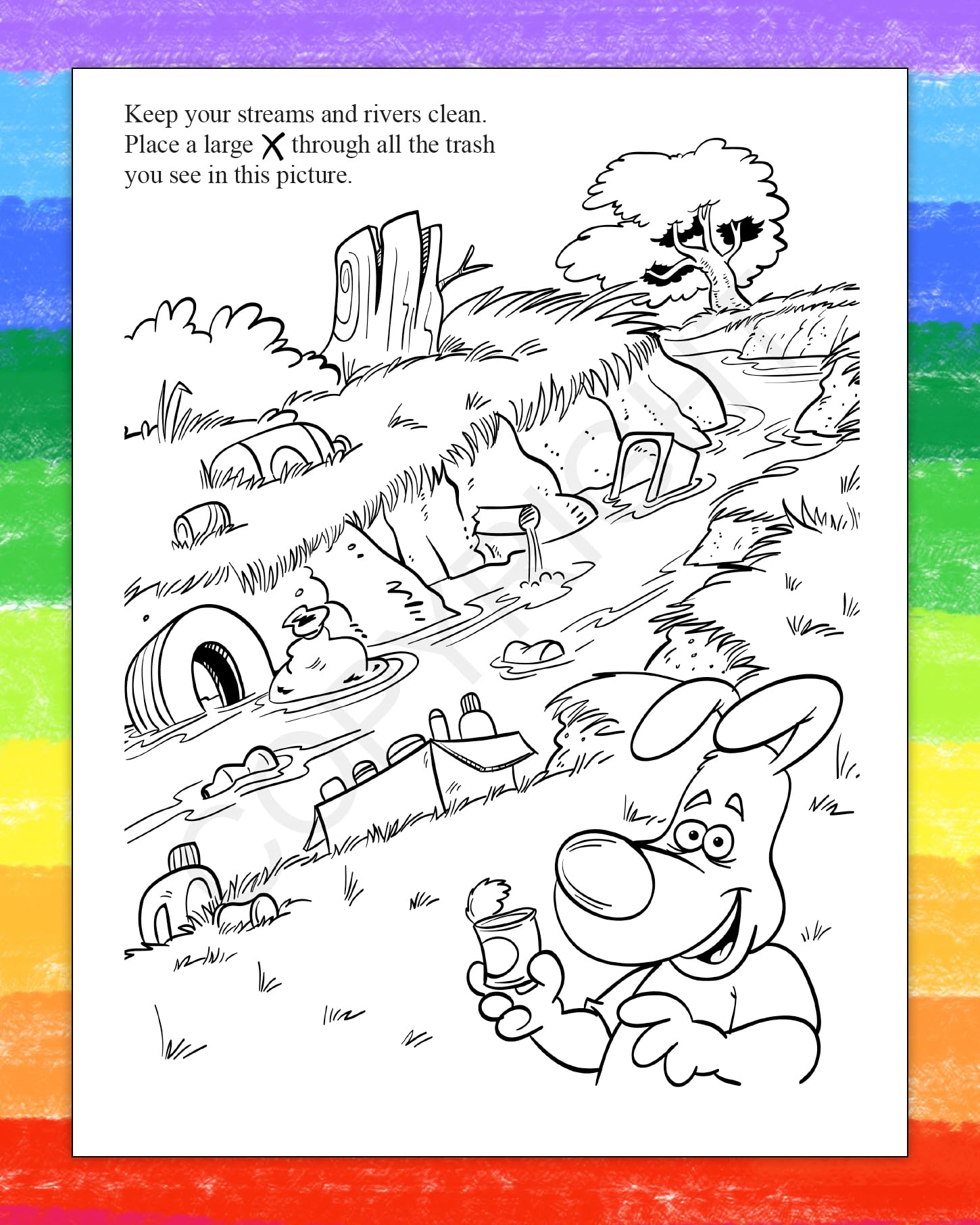 ZOCO Water Conservation Coloring Books for Kids - 250 Pack Eco-Friendly Activity Sheets, No Crayons Included | Educational Games, Puzzles & Environmental Awareness | Perfect for Earth Day, Classroom Activities & Green Learning Projects