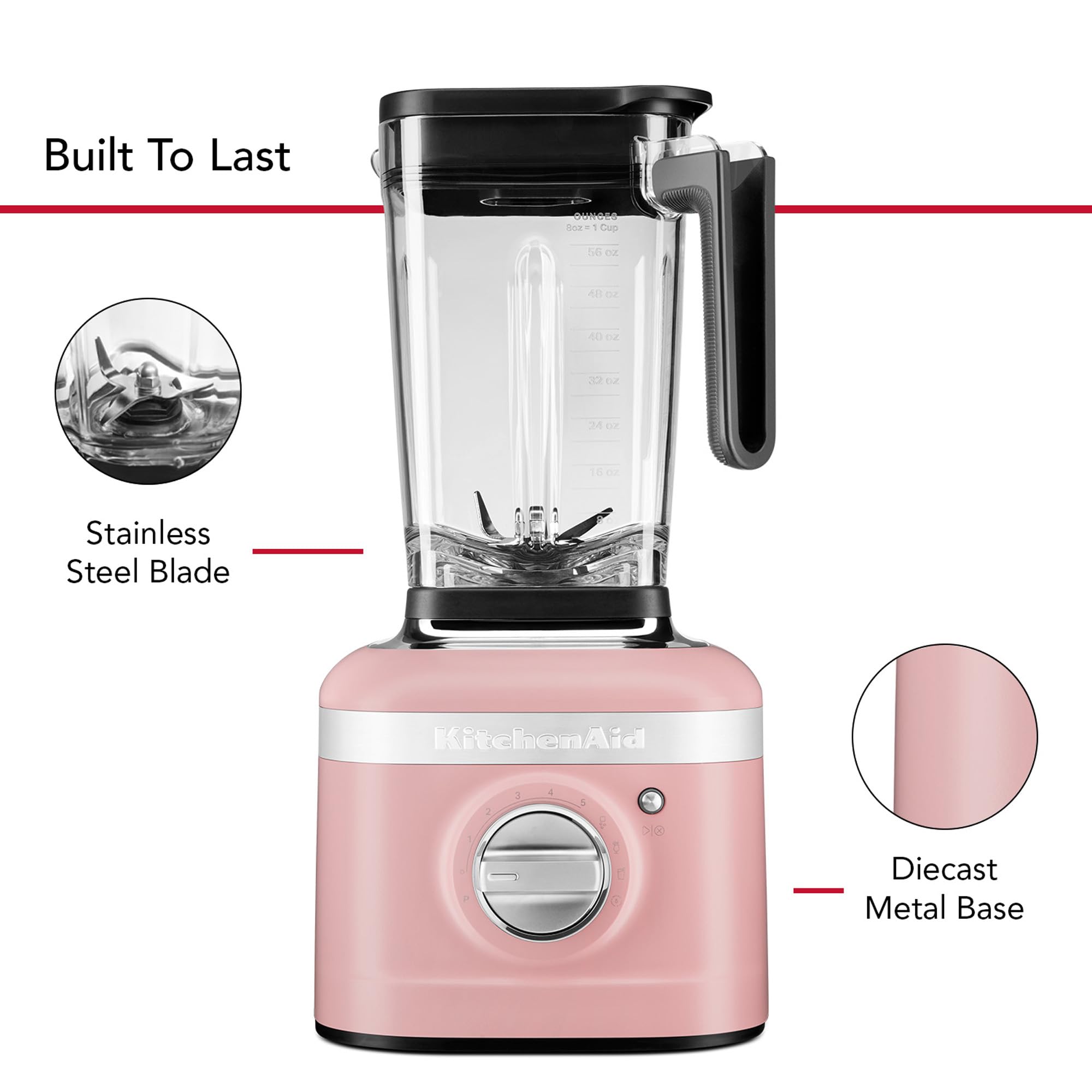 KitchenAid K400 Blender 56oz - Variable Speed with Tamper for Smoothies & Soups