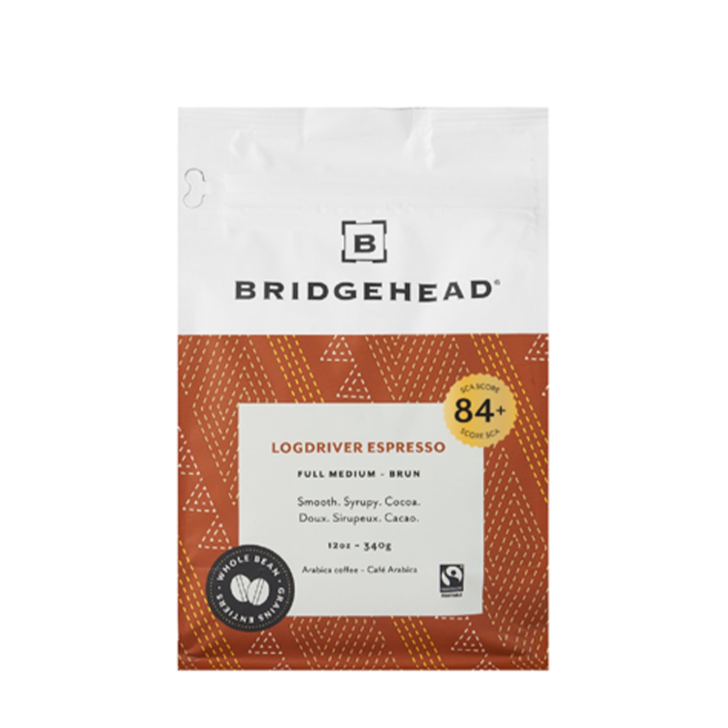 Bridgehead Coffee Logdriver Whole Bean Espresso - 12oz (340g) Dark Roast Coffee Beans for Espresso Machines | Perfect for Home Brewing, Office Use & Gifts