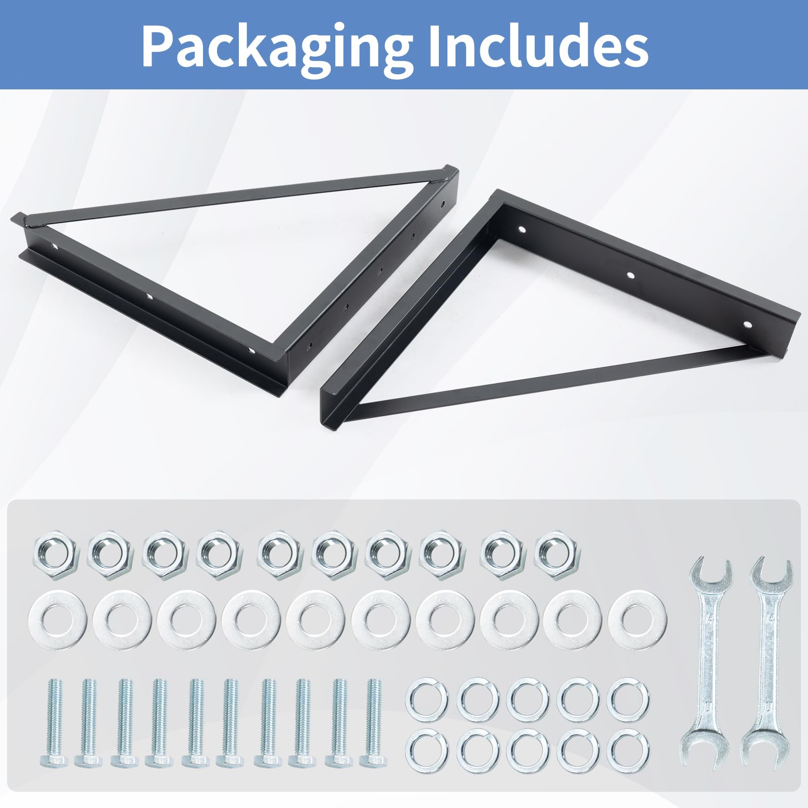 Heavy-Duty Underbody Steel Mounting Brackets for Truck Tool Box - 24