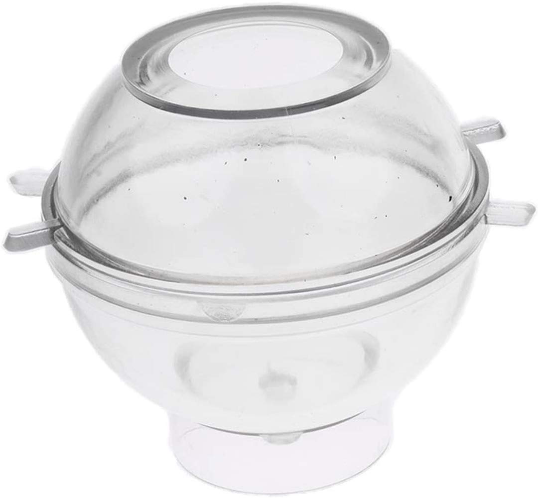 Clear Plastic Round Sphere Ball Mold for DIY Candle Making, Soap Crafting, Resin Art - 8cm Diameter - Perfect for Home Decor, Wedding Centerpieces & Party Favors
