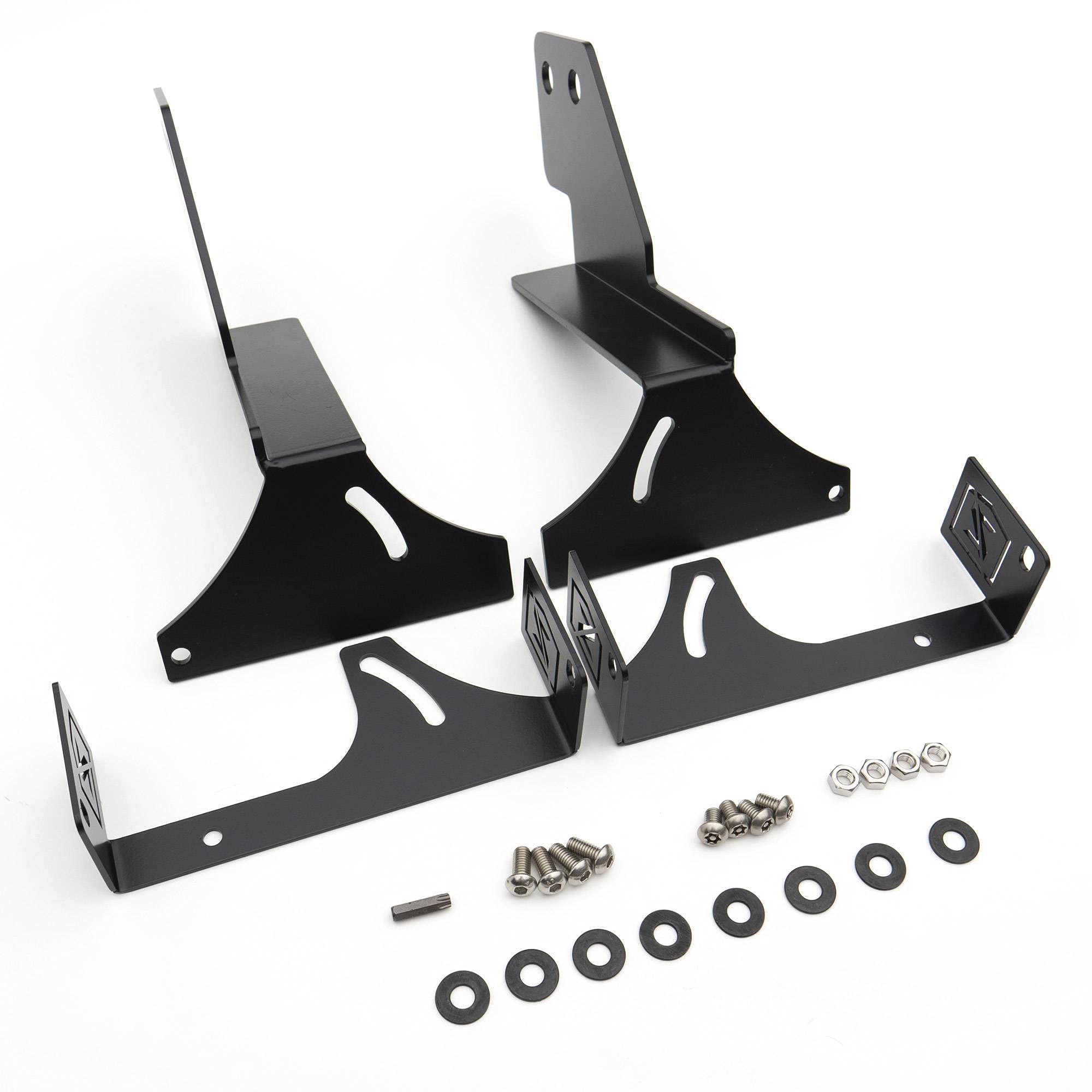 2014-2018 Chevrolet Silverado 1500 Rear Bumper LED Light Mounting Bracket - Fits ZROADZ 6 Inch LED Lights (Lights Not Included) - Heavy Duty Black Powder Coated - Off Road Lighting Accessory for Truck & SUV - PN Z382082