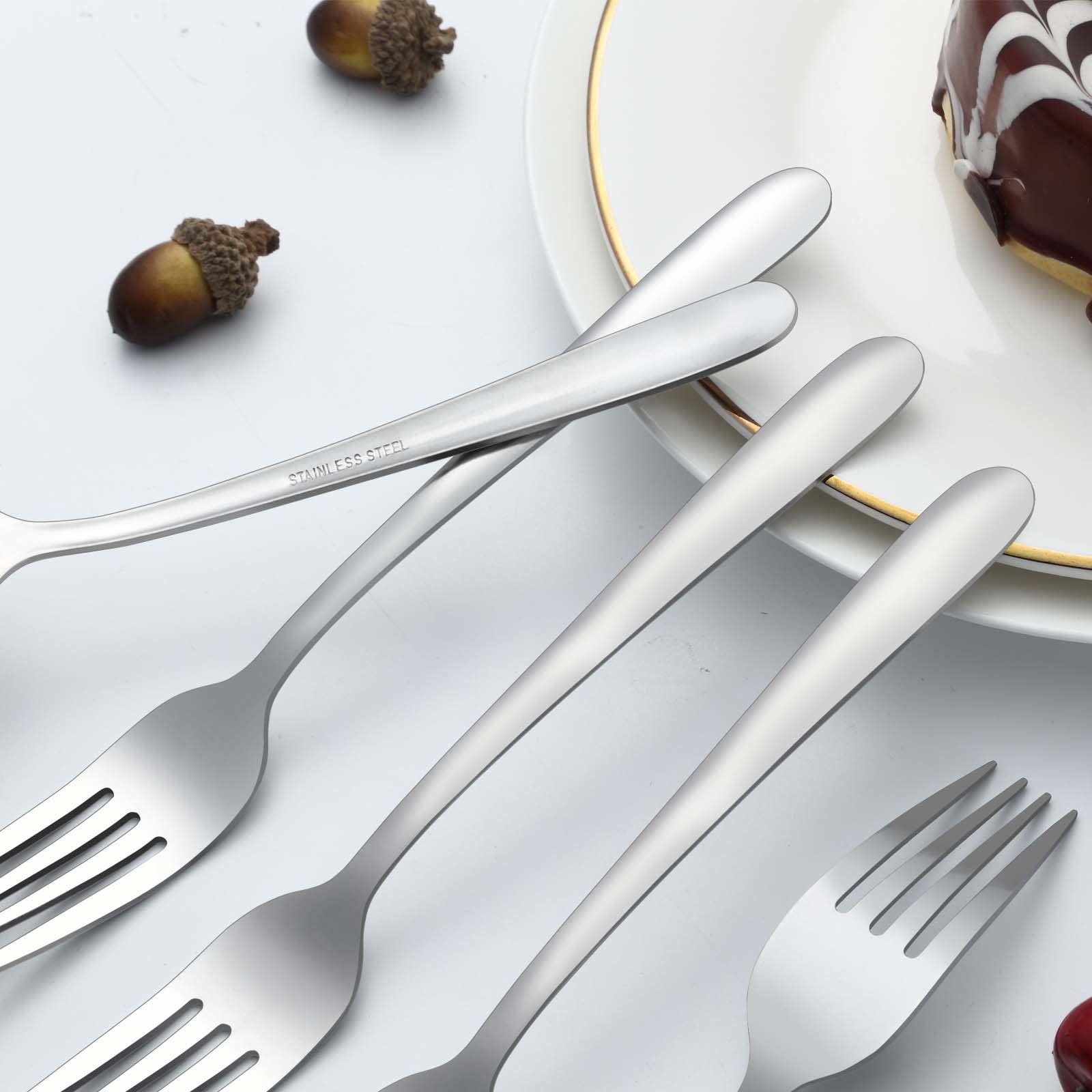 48-Piece Stainless Steel Dinner Knife and Fork Set - 9