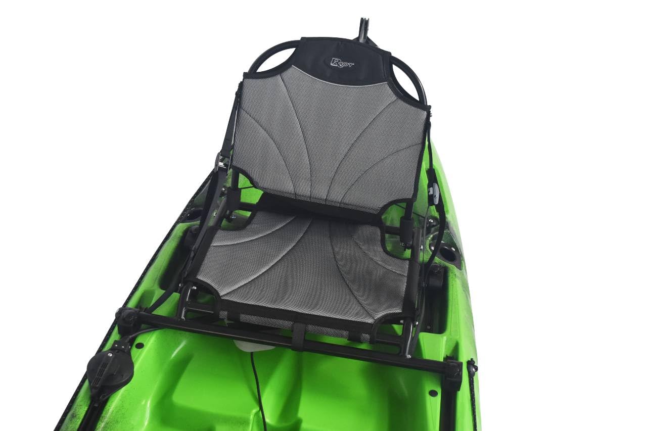 Mako 12 Pedal Drive Fishing Kayak – Lightweight & Stable Kayak with Adjustable Seat, 4 Rod Holders, Large Storage | Impulse Pedal System & Rudder Control for Lakes, Rivers & Coastal Fishing