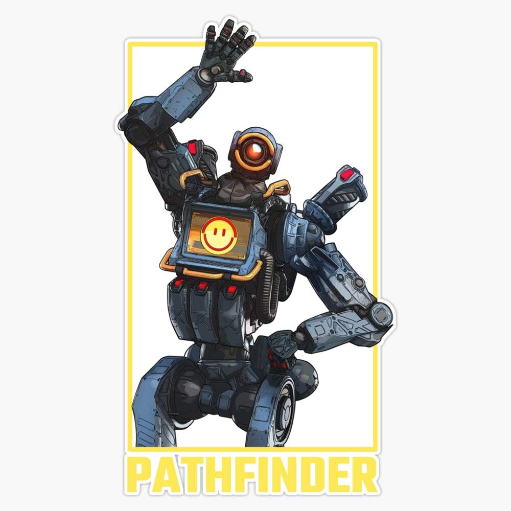 Funny Apex Legends Pathfinder Robot Sticker - 5 Inch Vinyl Decal for Laptops, Cars & Gaming Gear | Waterproof Bumper Sticker for Gamers and Fans