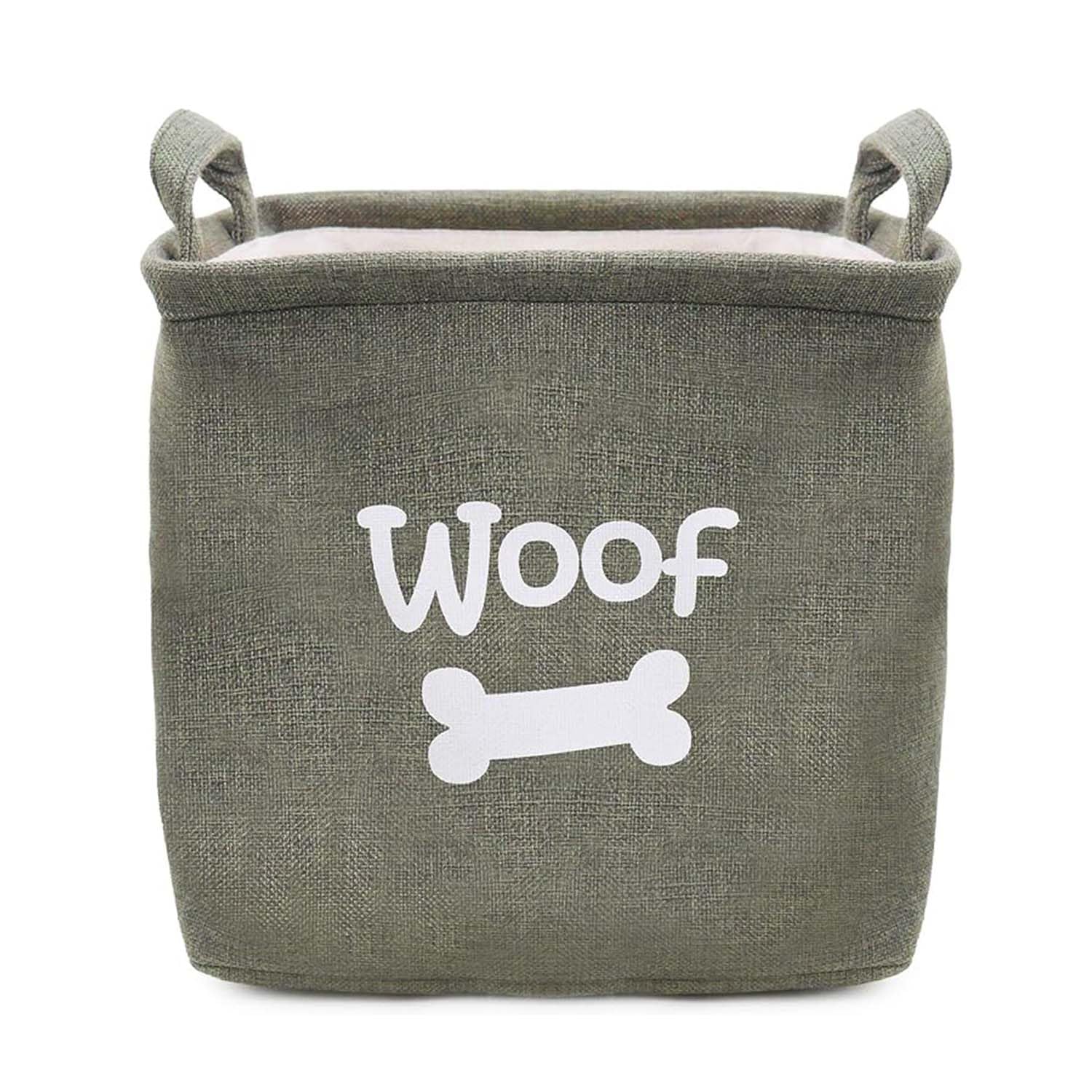 Rosewood Forest Canvas PET Toy Basket - Eco-Friendly Pet Storage Organizer for Dogs & Cats - Perfect for Bedroom, Living Room, or Nursery Decor