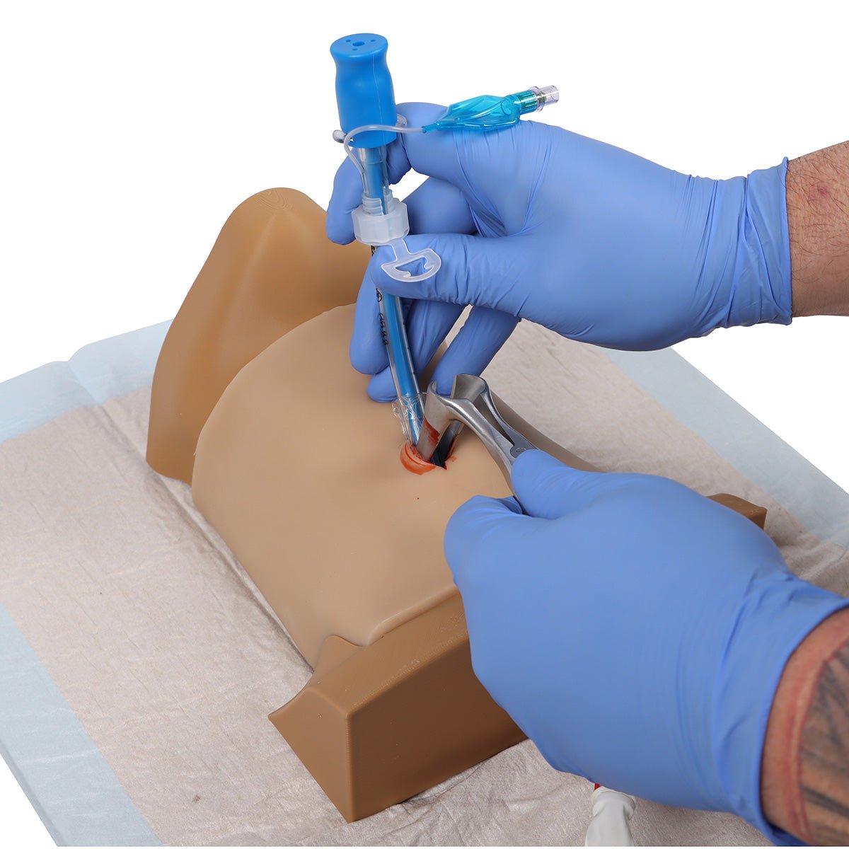 Crico Chris Cricothyrotomy Task Trainer - High-Quality Medical Simulation Model for Emergency Airway Training | Perfect for EMT, Paramedic & Medical Students Practice
