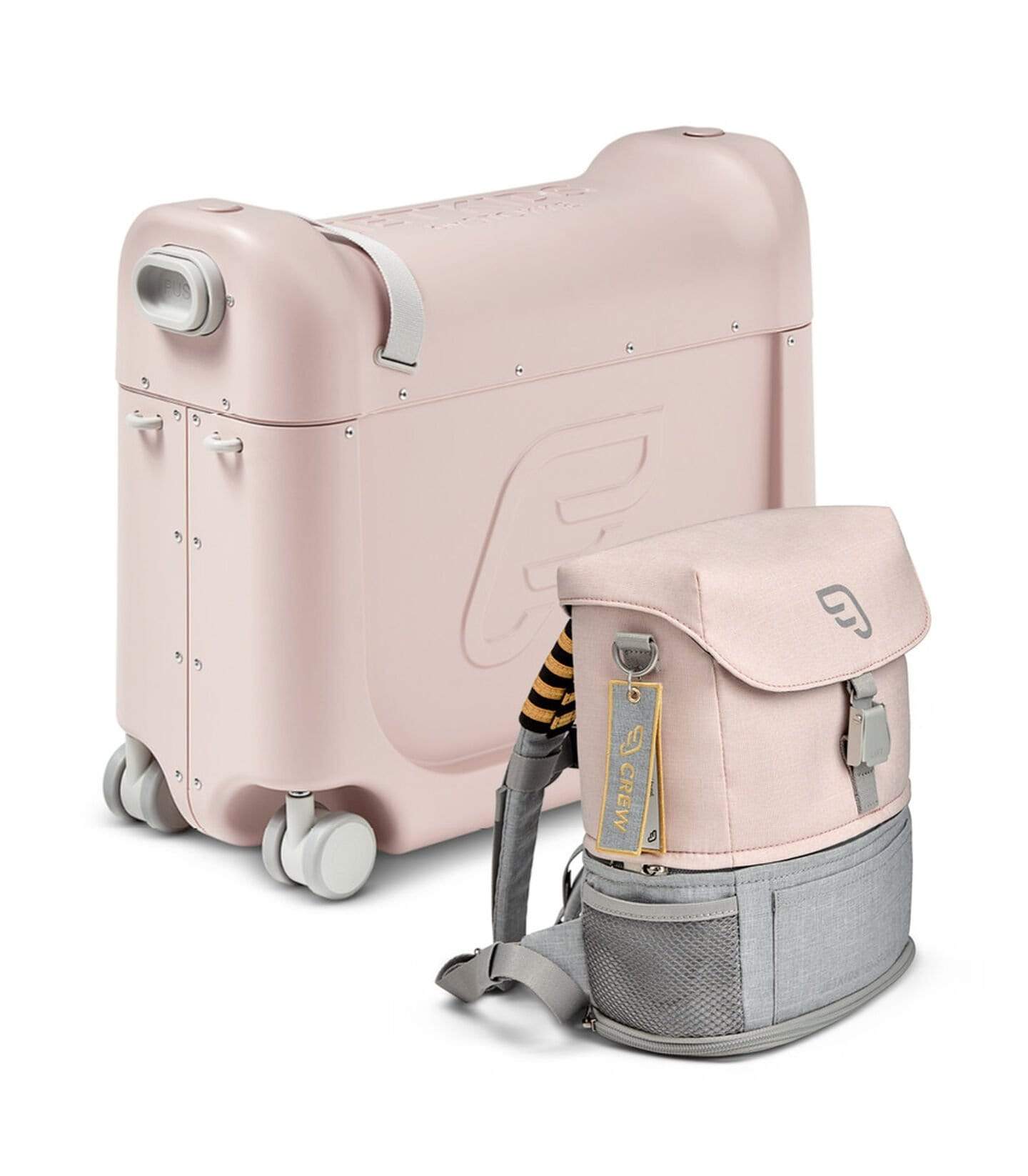 Stokke by JetKids BedBox & Crew Backpack Travel Bundle - Kids In-Flight Sleep Solution for Airplane Travel with Storage & Comfort