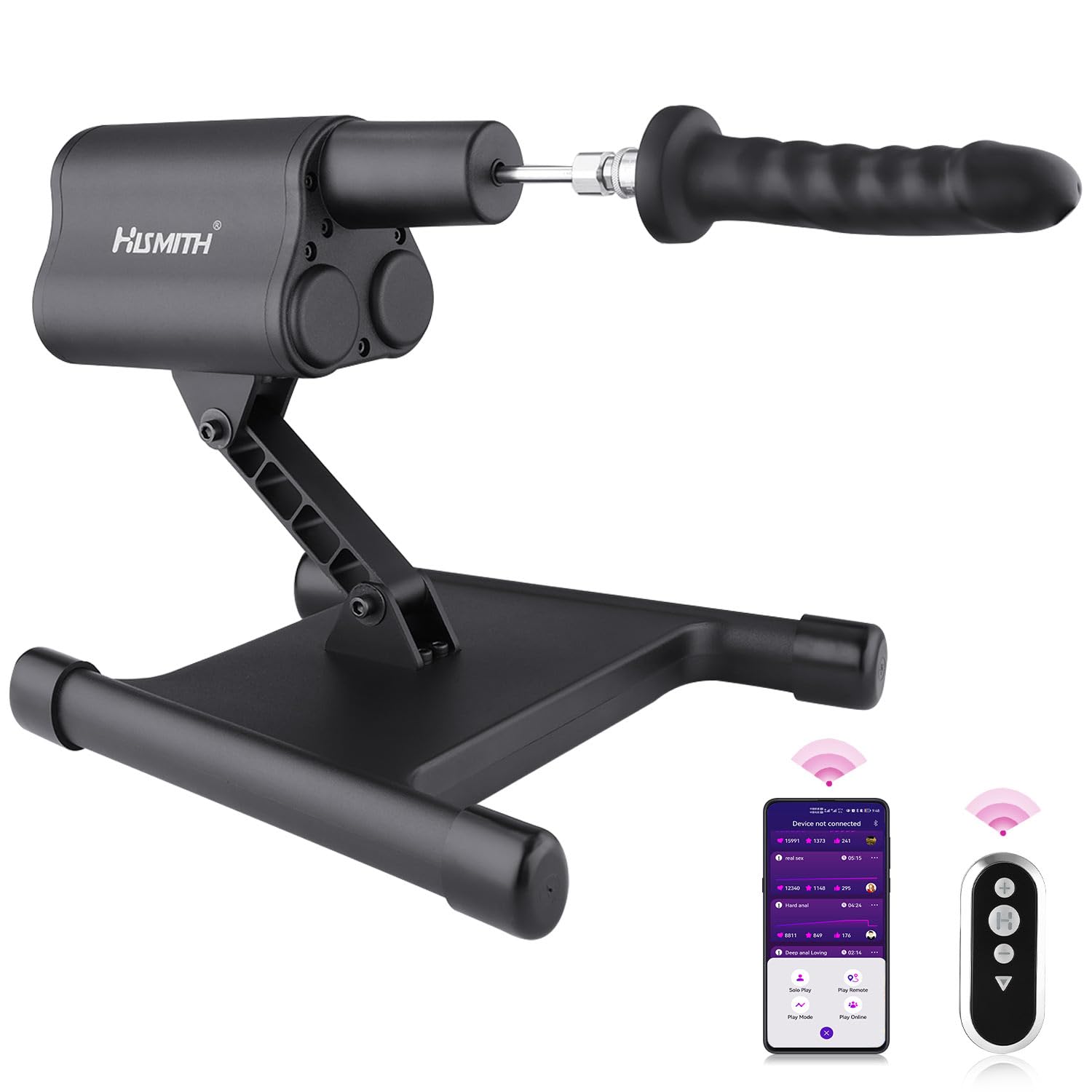 Hismith Foldable 2.0 Pro Sex Machine with KlicLok System - APP Controlled Adult Toy for Couples & Solo Play - Discreet & Portable Design for Home Use