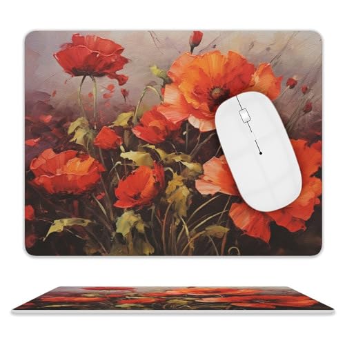Oil Painting Red Flower