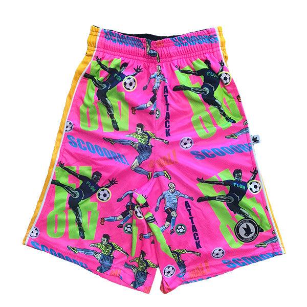 Boys Pink Footie Flow Short - Comfortable Athletic Shorts for Kids, Running, Soccer & Play - Perfect for Sports, Gym & Casual Wear