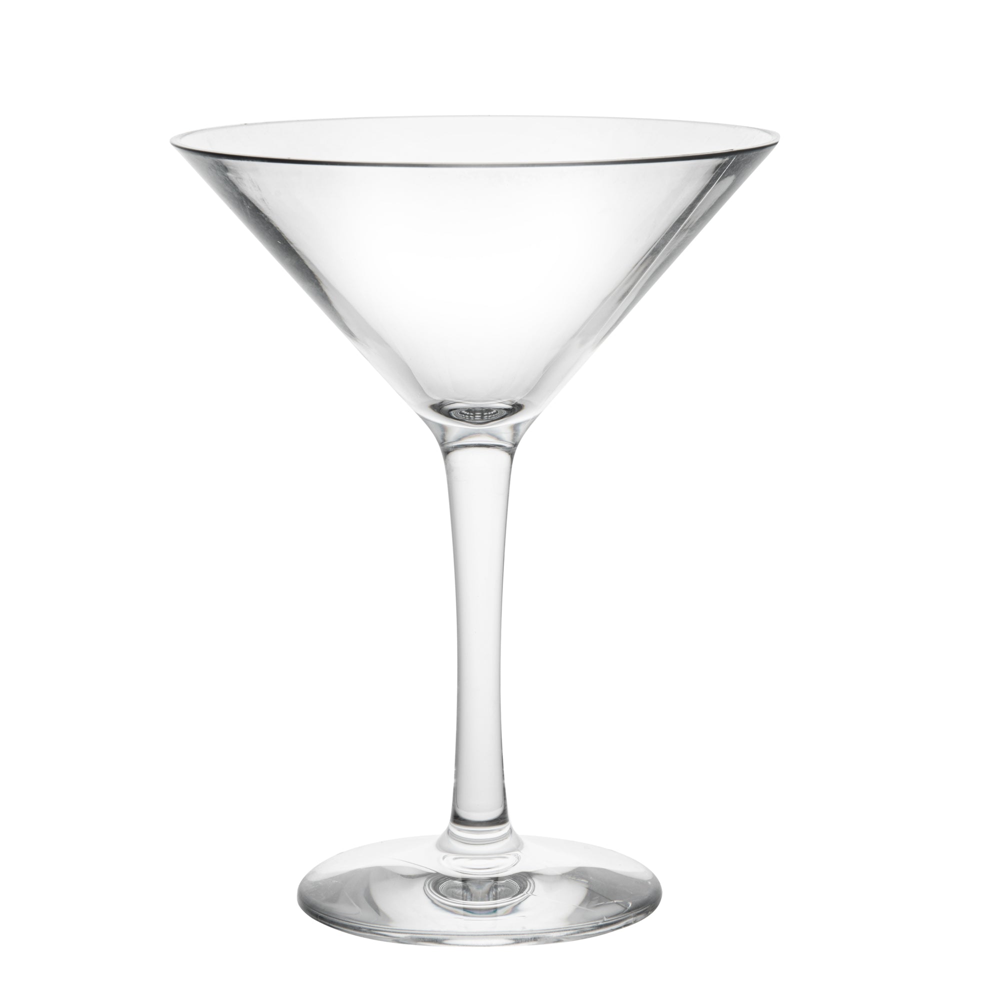 Premium 10 oz Polycarbonate Martini Glasses - Shatterproof Cocktail Glasses Set of 24 (5.25