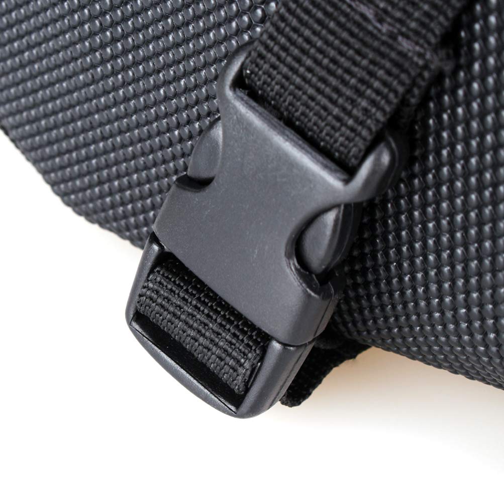 **Garneck Waterproof Bike Saddle Bag - Mountain & Road Bicycle Seat Storage Pouch with Rear Light - Foldable, Durable for Cycling Commute, Touring & Outdoor Adventures**