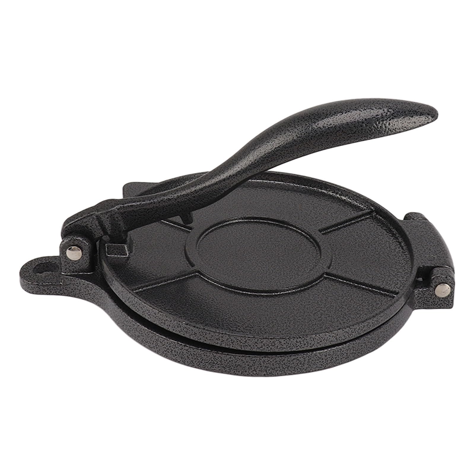 Aluminum Alloy Tortilla Press & Roti Maker - 20cm Durable Home Kitchen Tool for Making Tortillas, Roti, Flatbreads (Black) | Perfect for Mexican, Indian Cuisine & Home Cooking