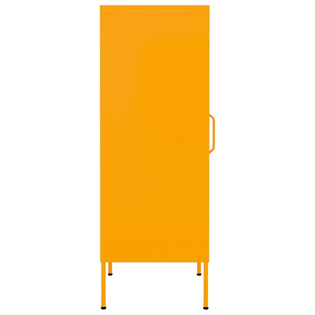 Mustard Yellow Steel Storage Cabinet - 16.7