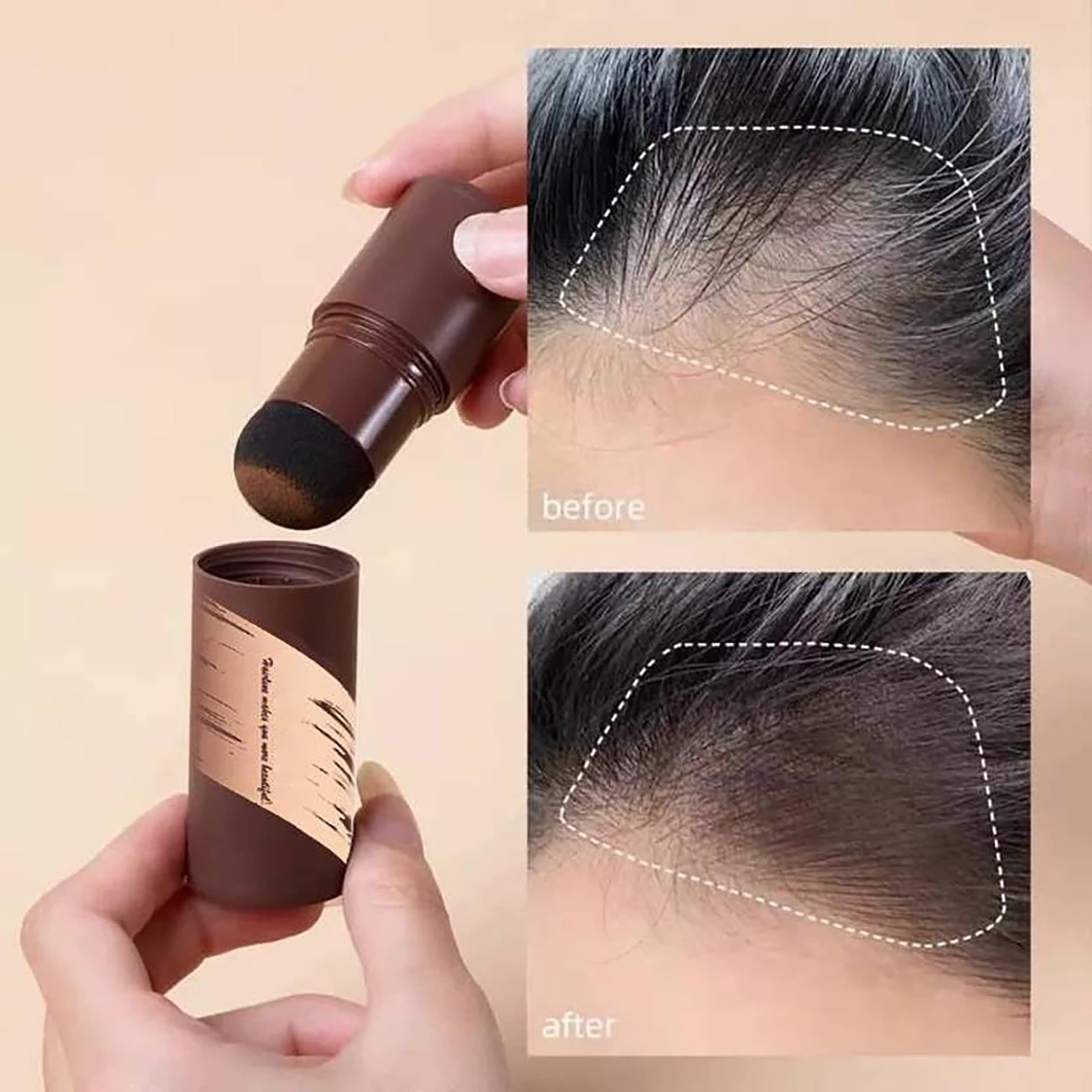 MAPPERZ Hairline Powder for Thinning Hair - Sweatproof, Waterproof & Stainproof Eyebrow Definer & Root Cover Up - Instantly Conceals Hair Loss for Women & Men (Brown, 1 Pack) - Perfect for Daily Use, Special Occasions & Confidence Boosting