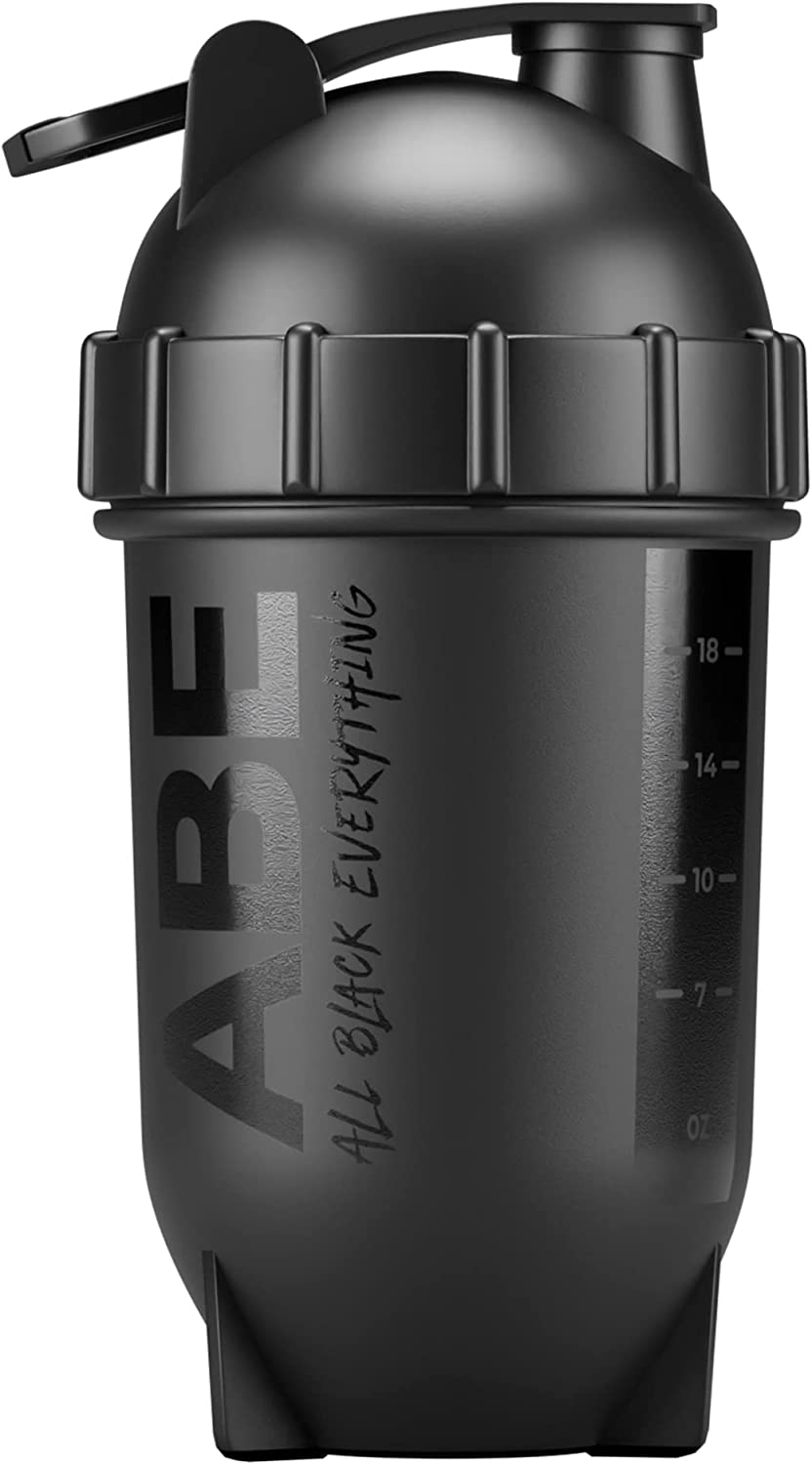 Applied Nutrition ABE Bullet Shaker 500ml - Premium Black Protein Shaker Bottle for Gym, Workouts & Post-Workout Recovery