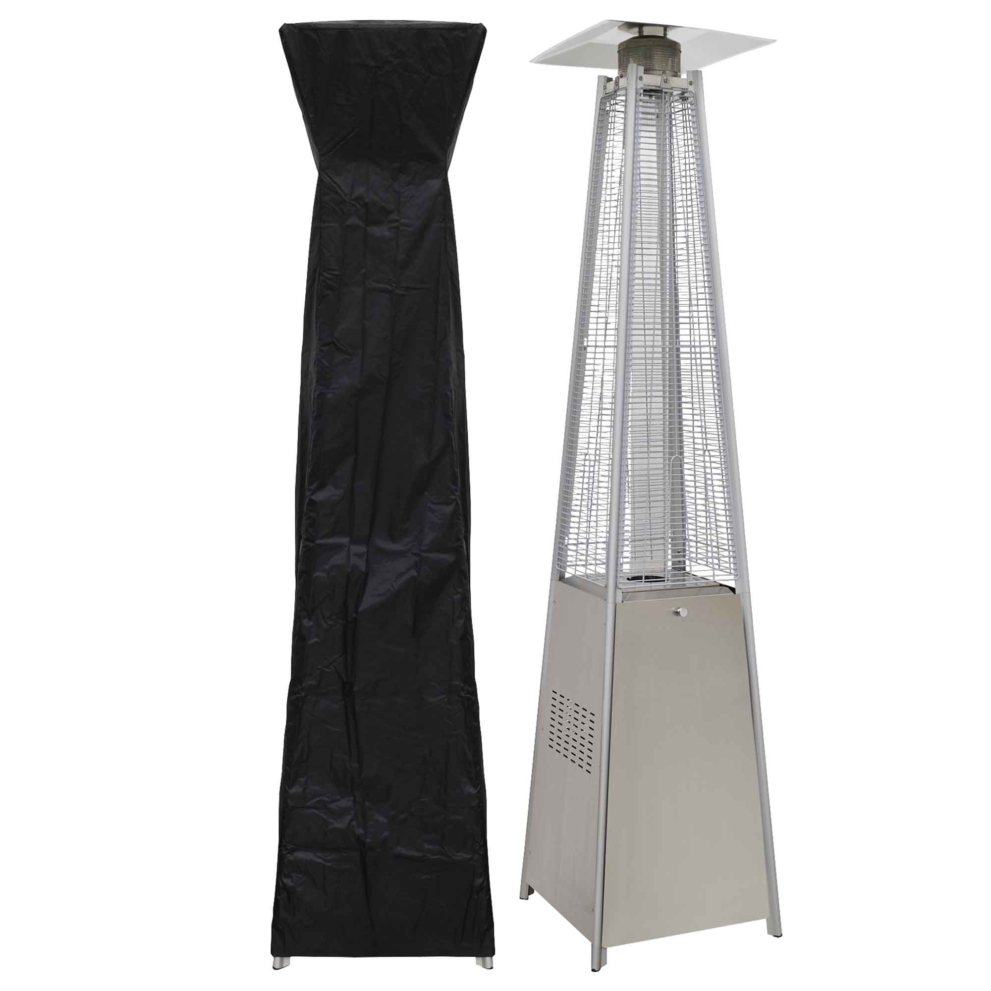 Pyramid Gas Patio Heater 13kW - Stainless Steel Outdoor Heater with Cover for Restaurants, Gardens & Backyards | Commercial & Residential Use | Model DG225