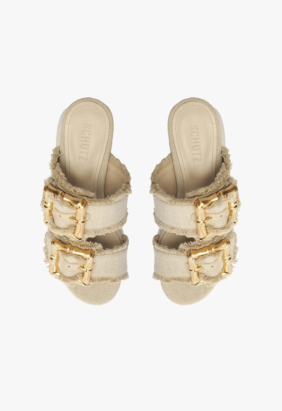 Enola Flatform Linen Sandals for Women - Comfortable Summer Slide Sandals with Arch Support | Perfect for Beach, Vacation & Casual Outfits