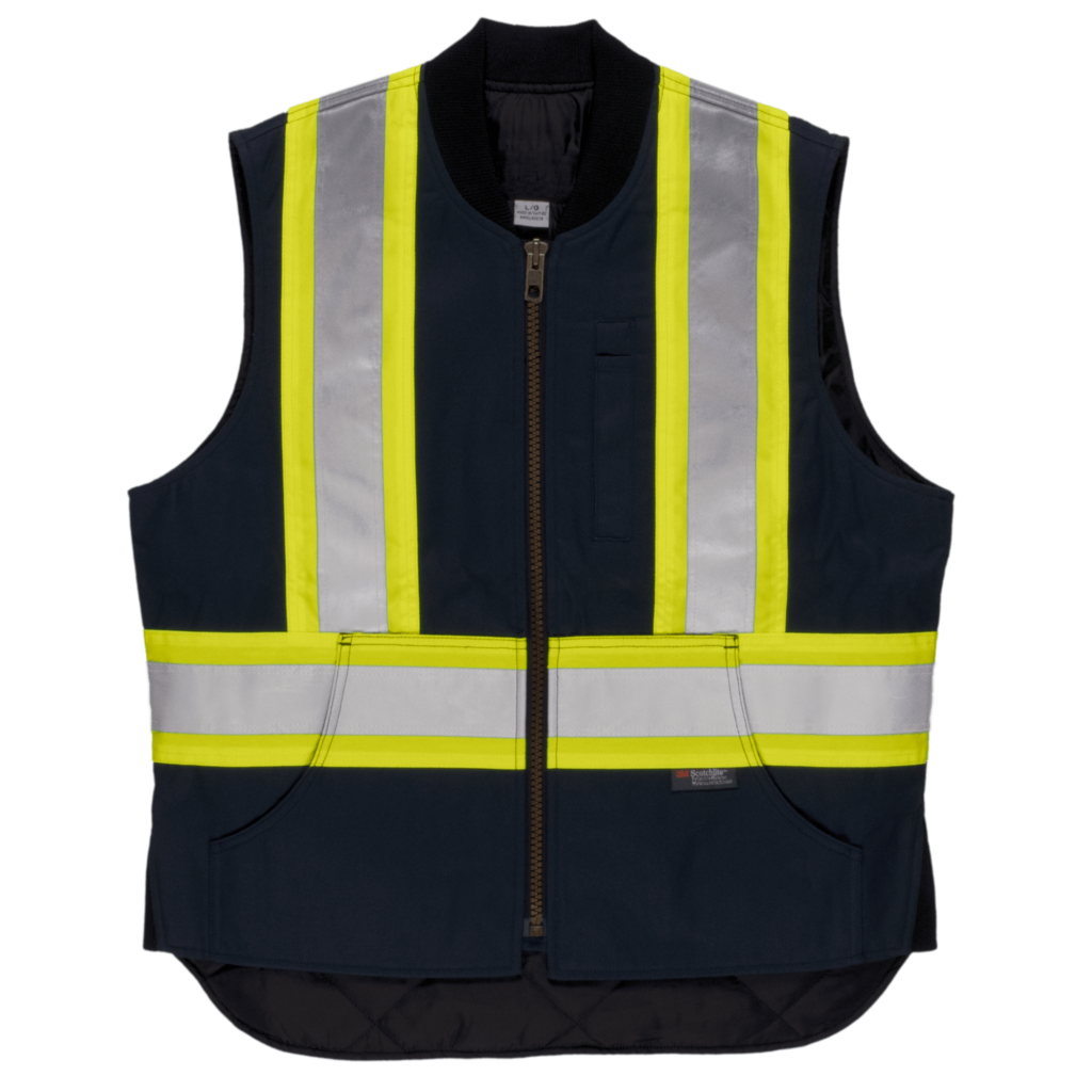 Tough Duck SV06 High Visibility Safety Vest - Reflective Work Vest for Construction, Road Work & Outdoor Activities