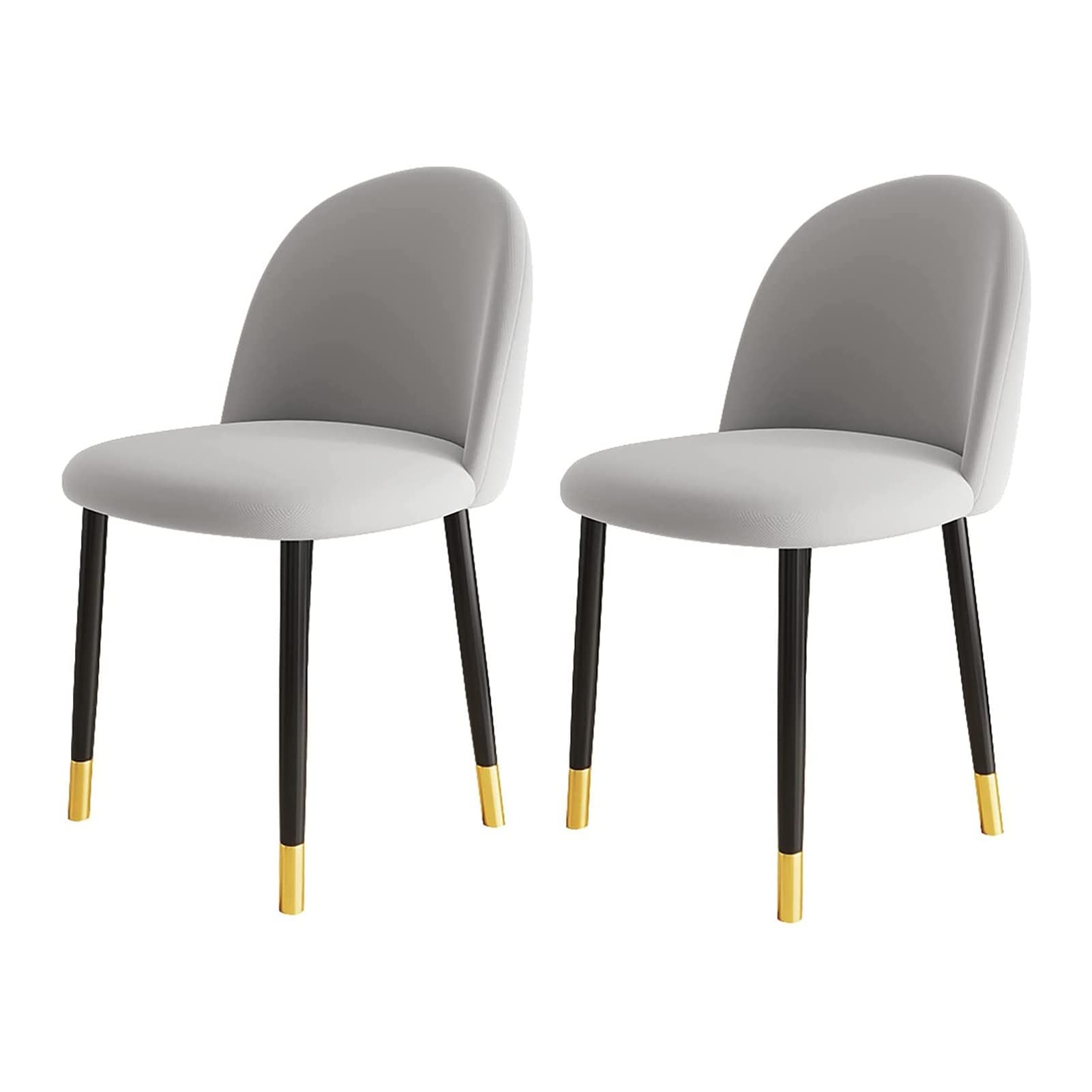 2PCS Modern Flannel Cushion Dining Chairs - INS Style Makeup Chair with Backrest, Simple Home Desk Chair for Living Room, Bedroom & Office (Color Options: I, N) - Perfect for Dining, Working & Makeup Vanity Areas